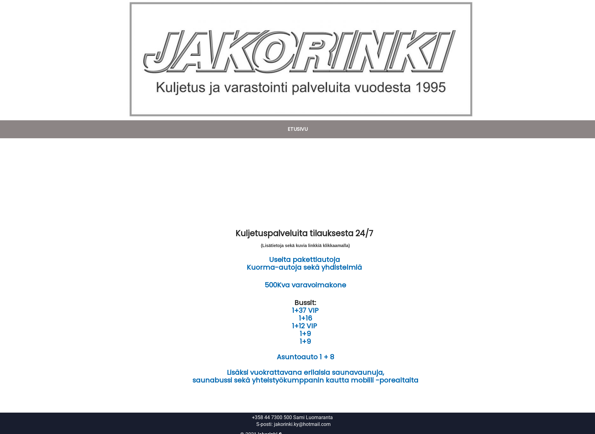 Skärmdump för jakorinki.fi