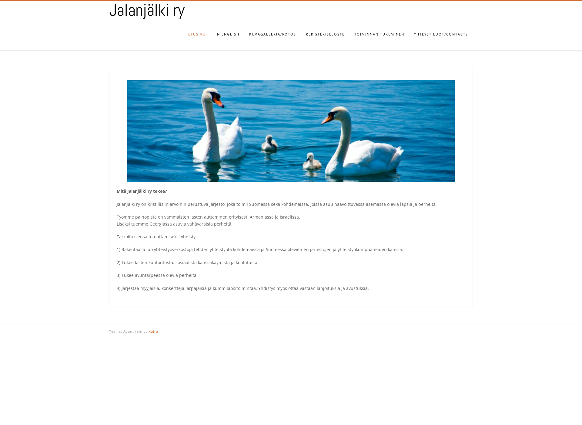 Screenshot for jalanjalkiry.fi