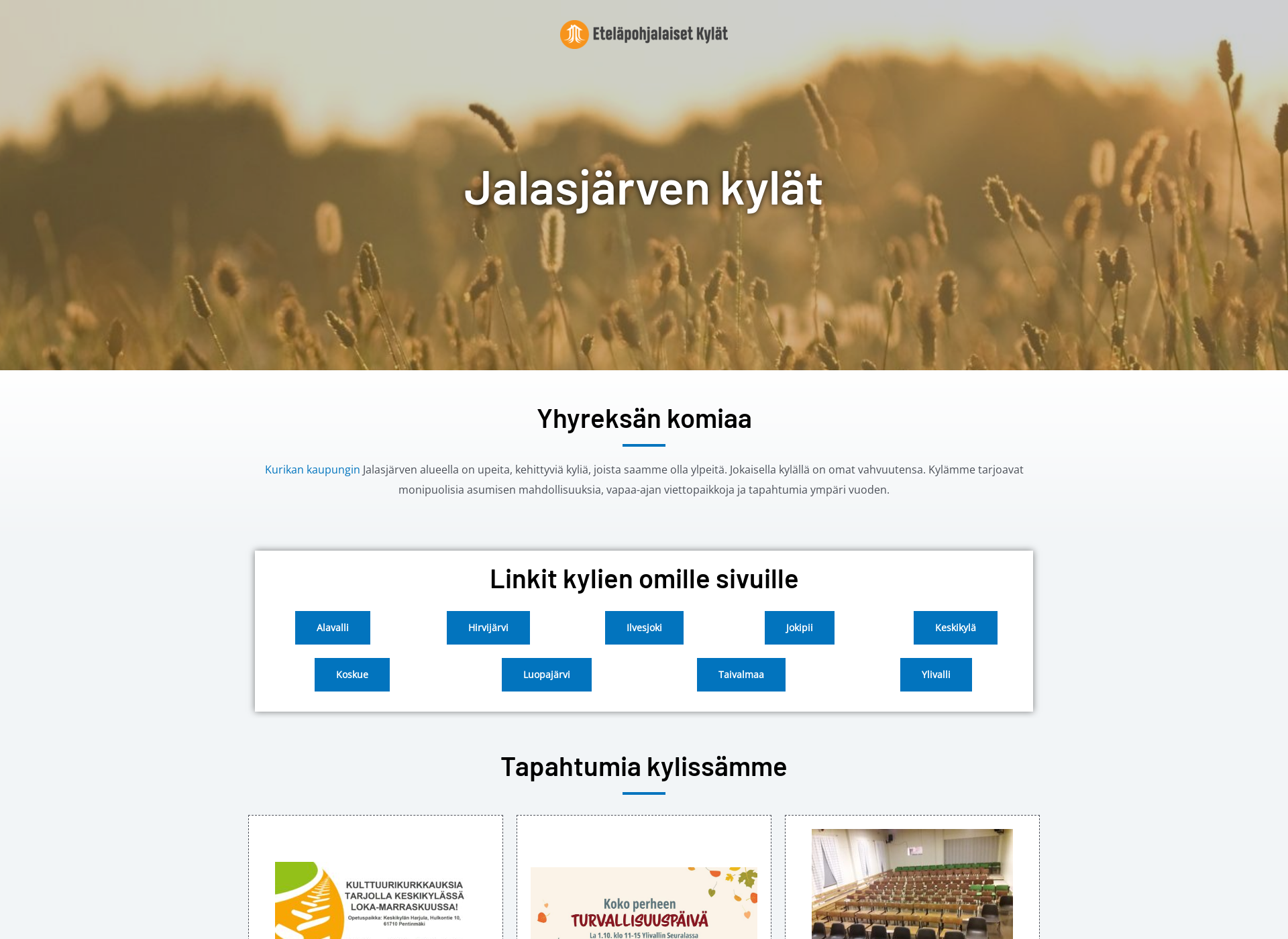 Screenshot for jalasjarvenkylat.fi