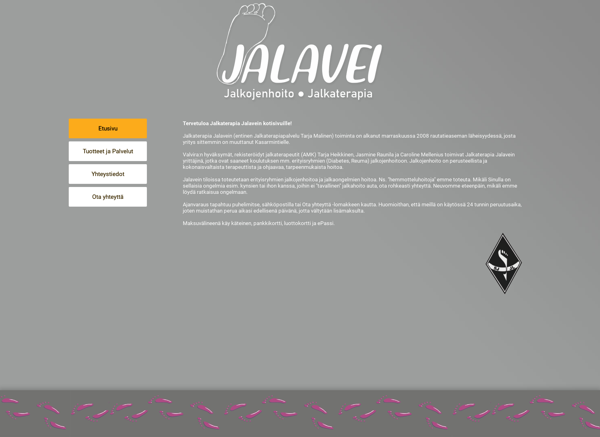 Skärmdump för jalavei.fi
