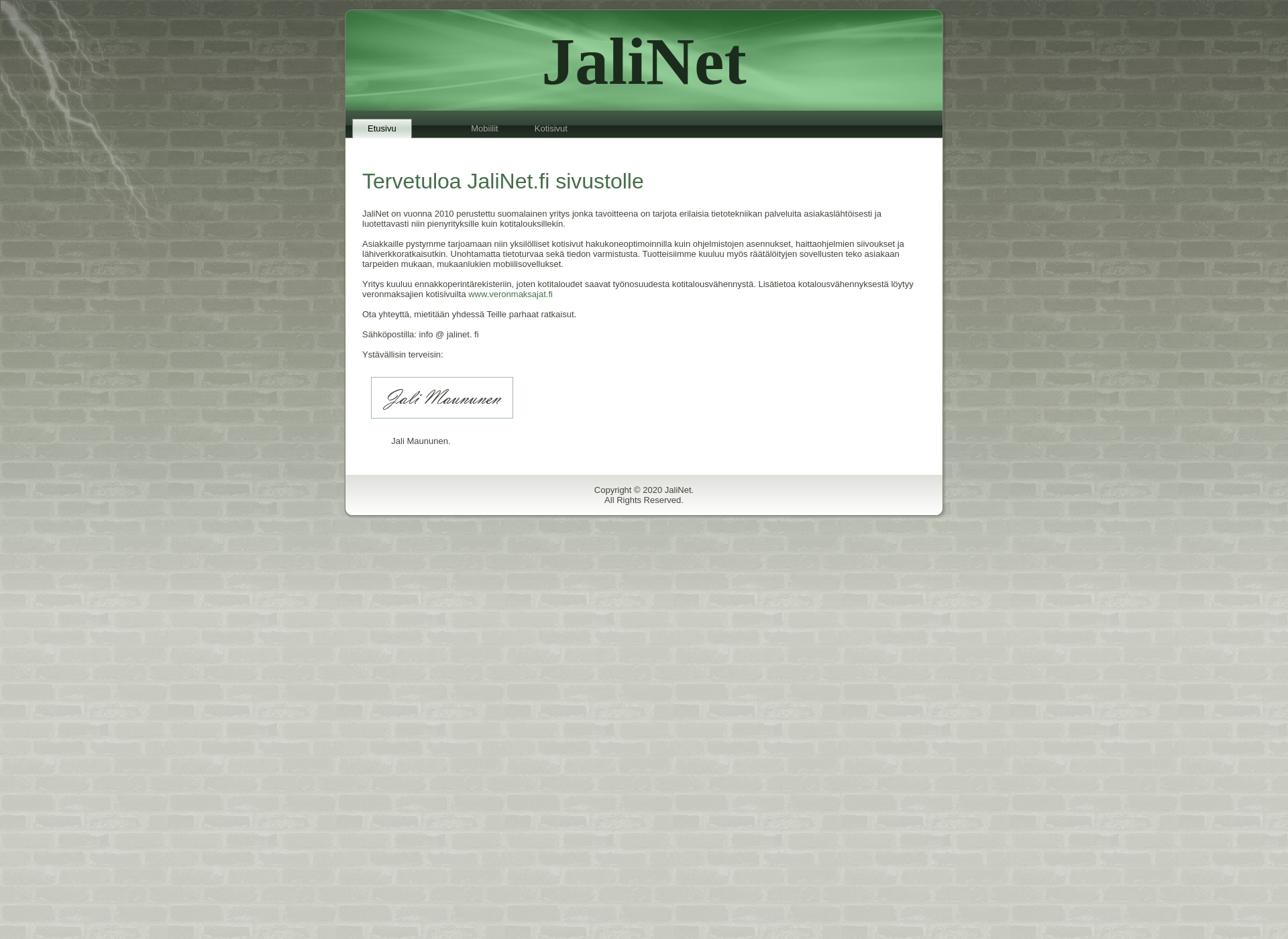 Screenshot for jalinet.fi
