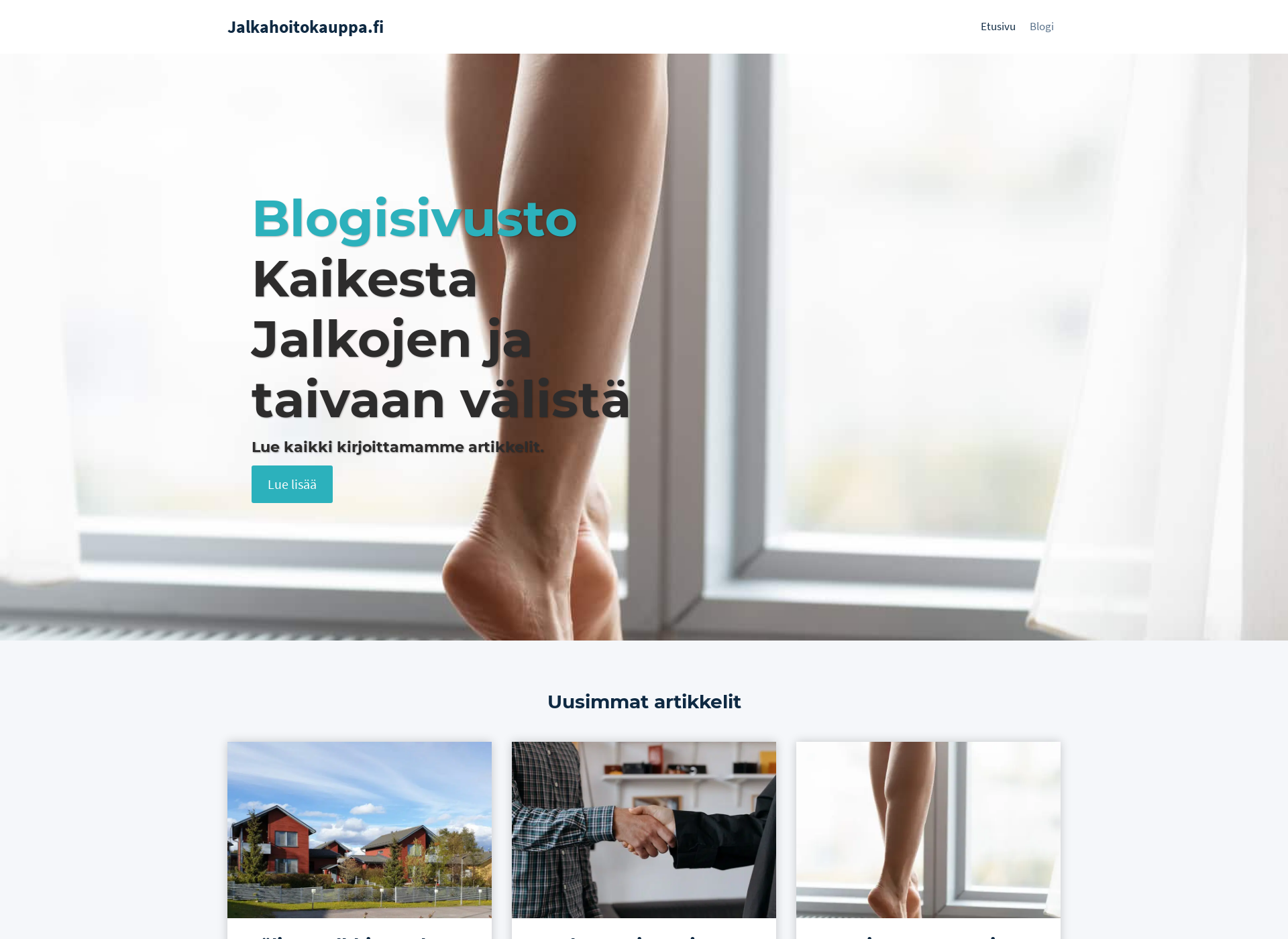 Näyttökuva jalkahoitokauppa.fi