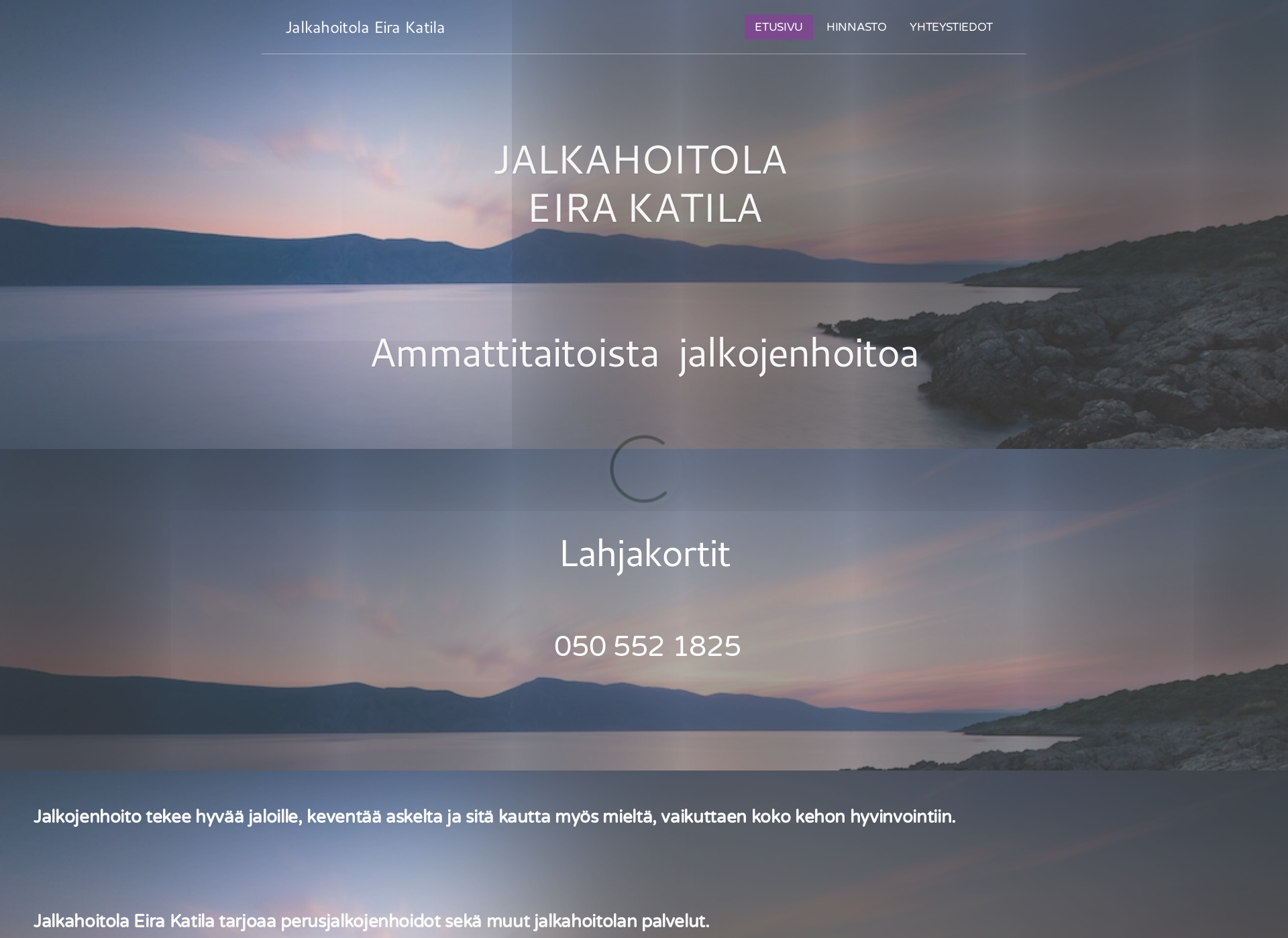 Screenshot for jalkahoitolaeirakatila.fi