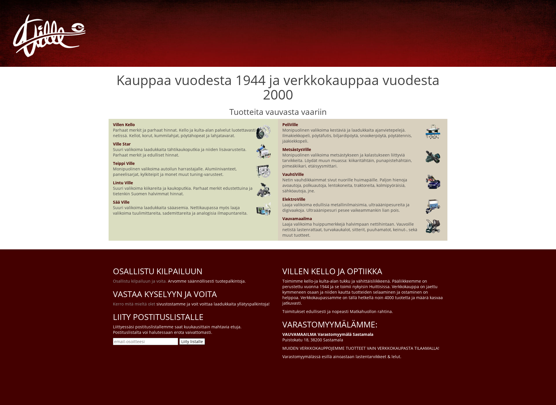 Skärmdump för jalkajousi.fi
