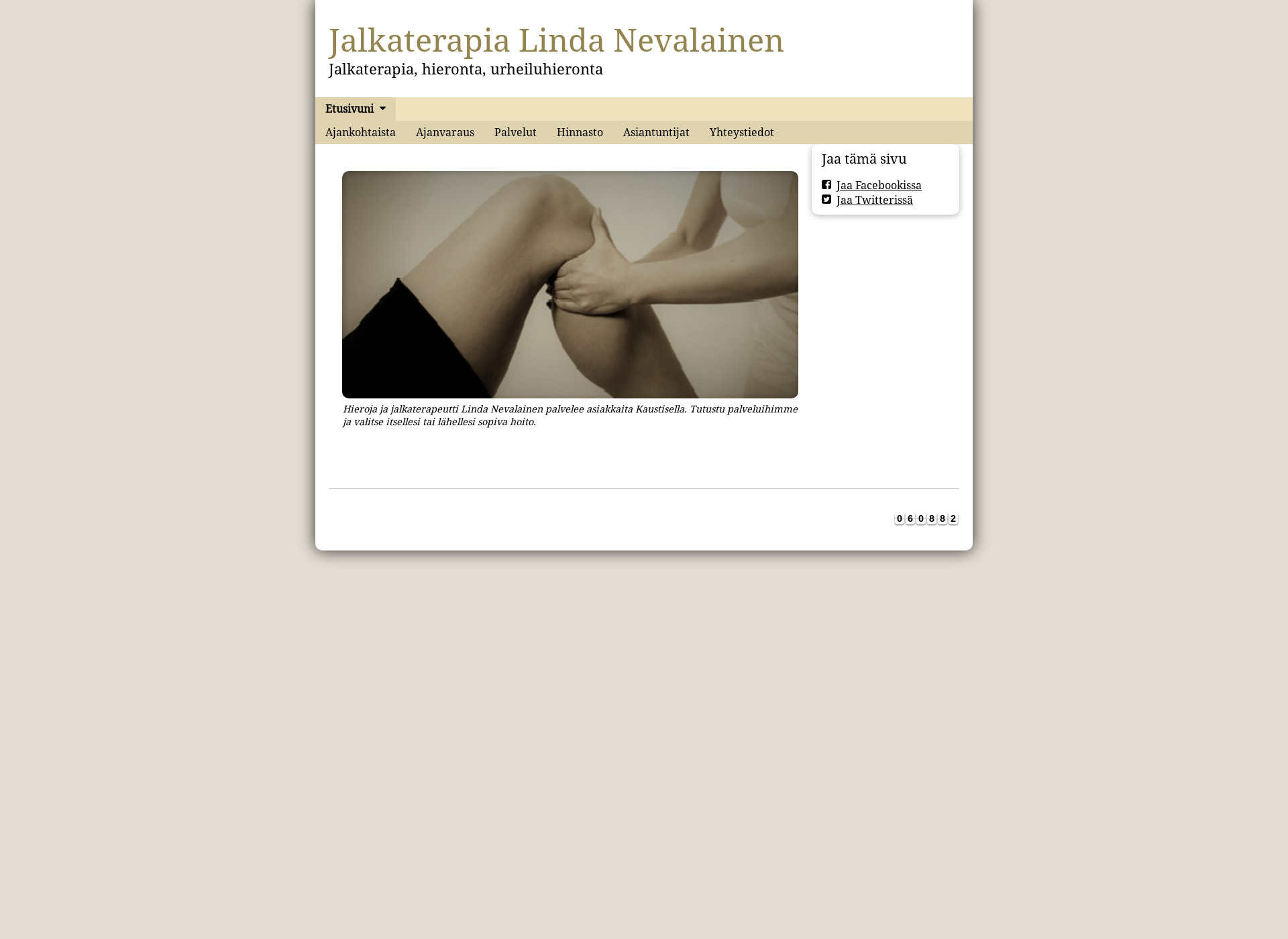 Screenshot for jalkaterapiapalvelu.fi