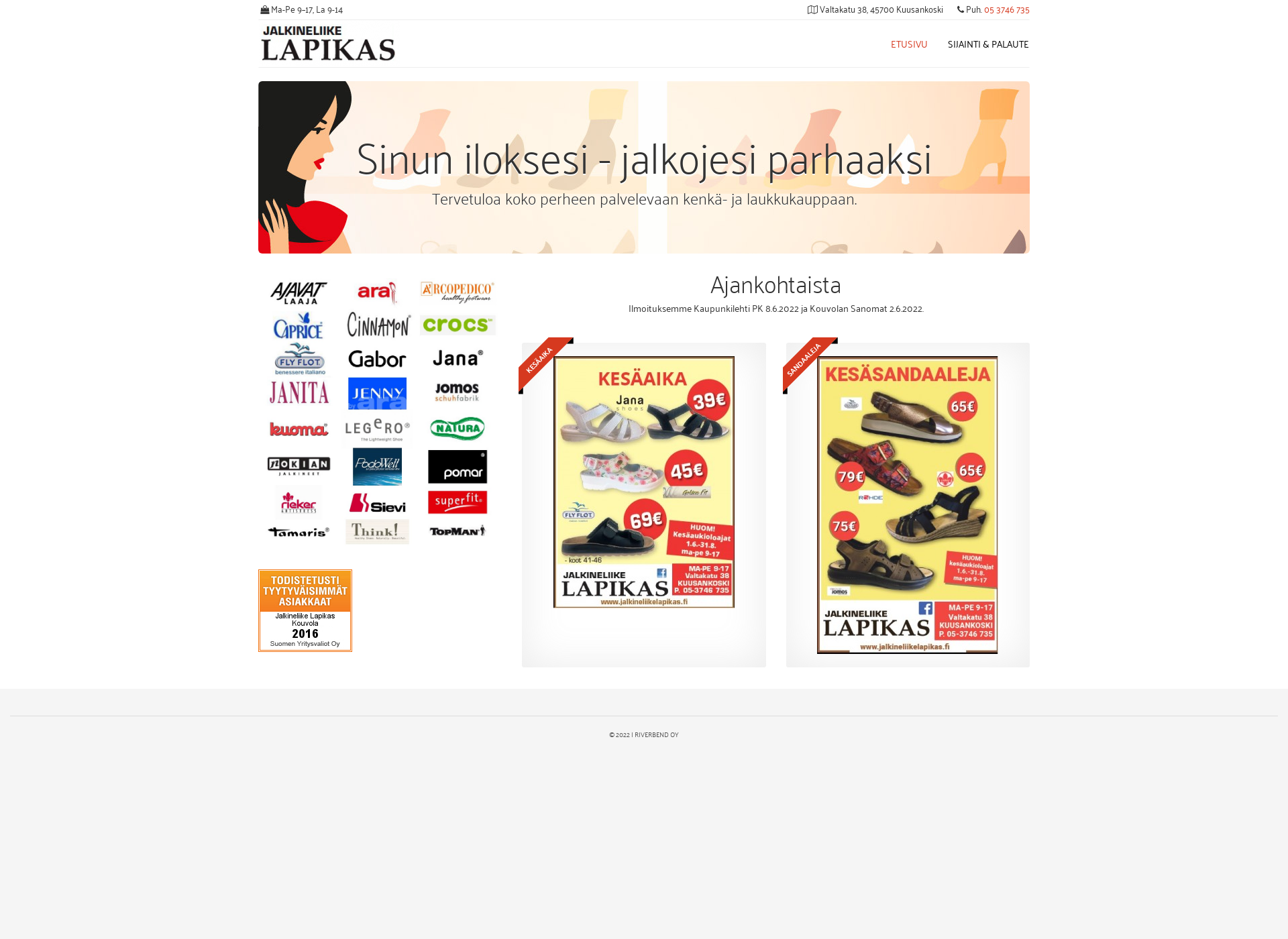 Screenshot for jalkineliikelapikas.fi