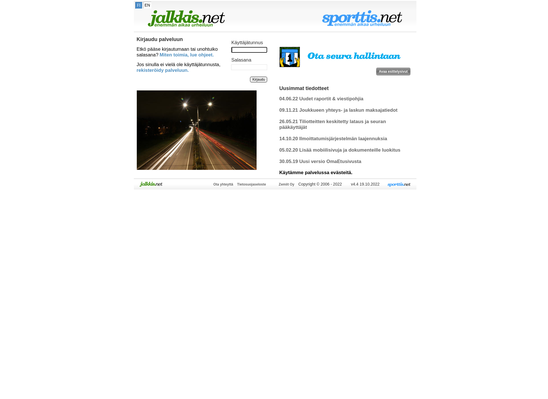 Screenshot for jalkkis.fi