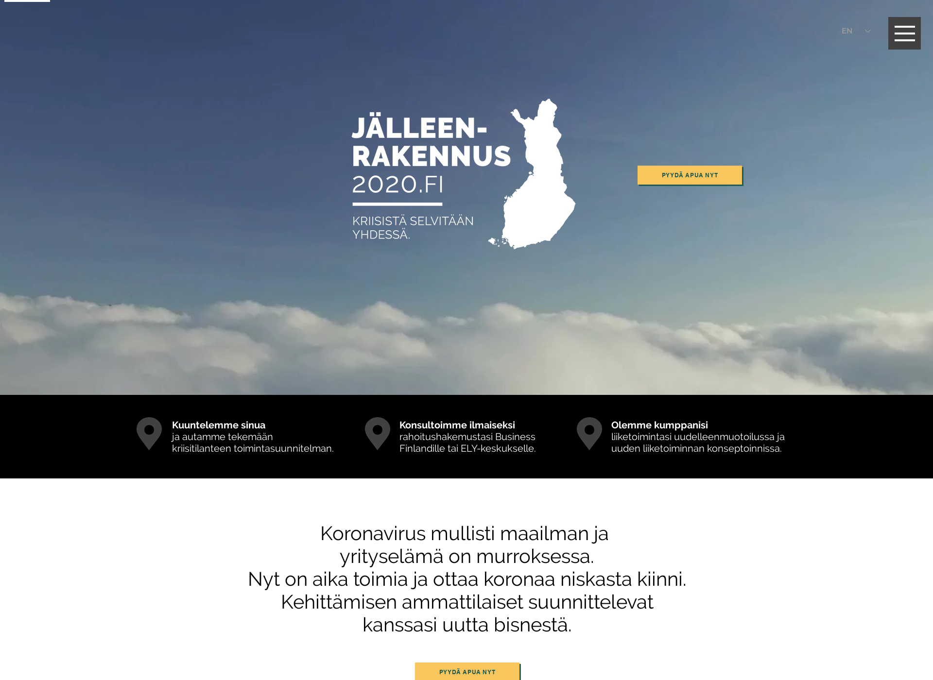 Skärmdump för jalleenrakennus2020.fi