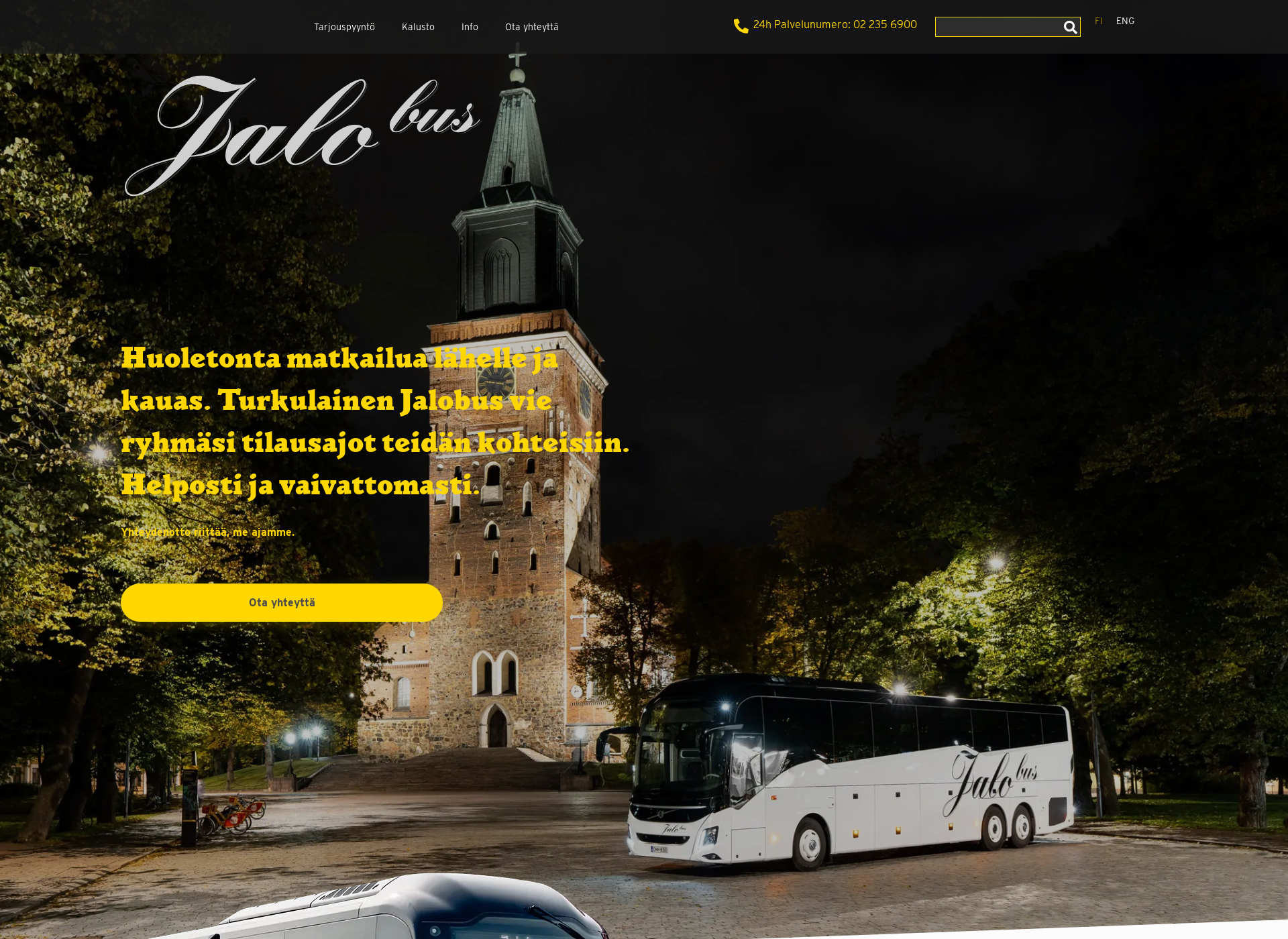 Skärmdump för jalobus.fi