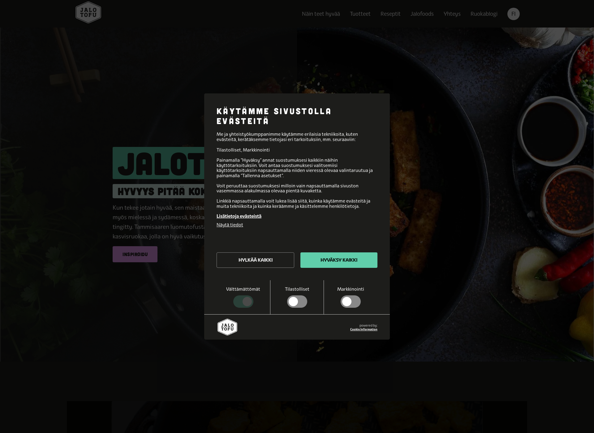 Screenshot for jalofoods.fi
