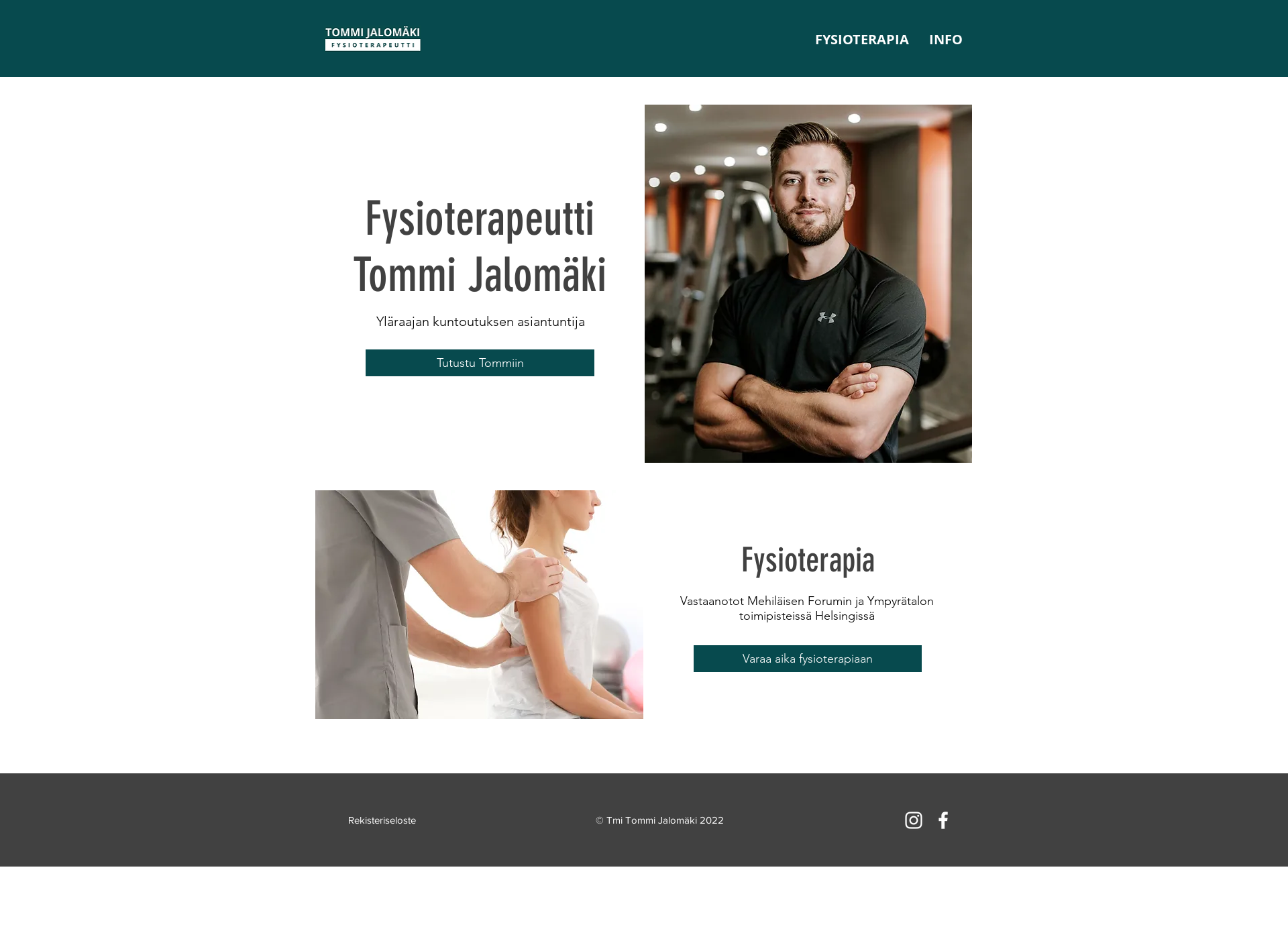 Skärmdump för jalofysio.fi