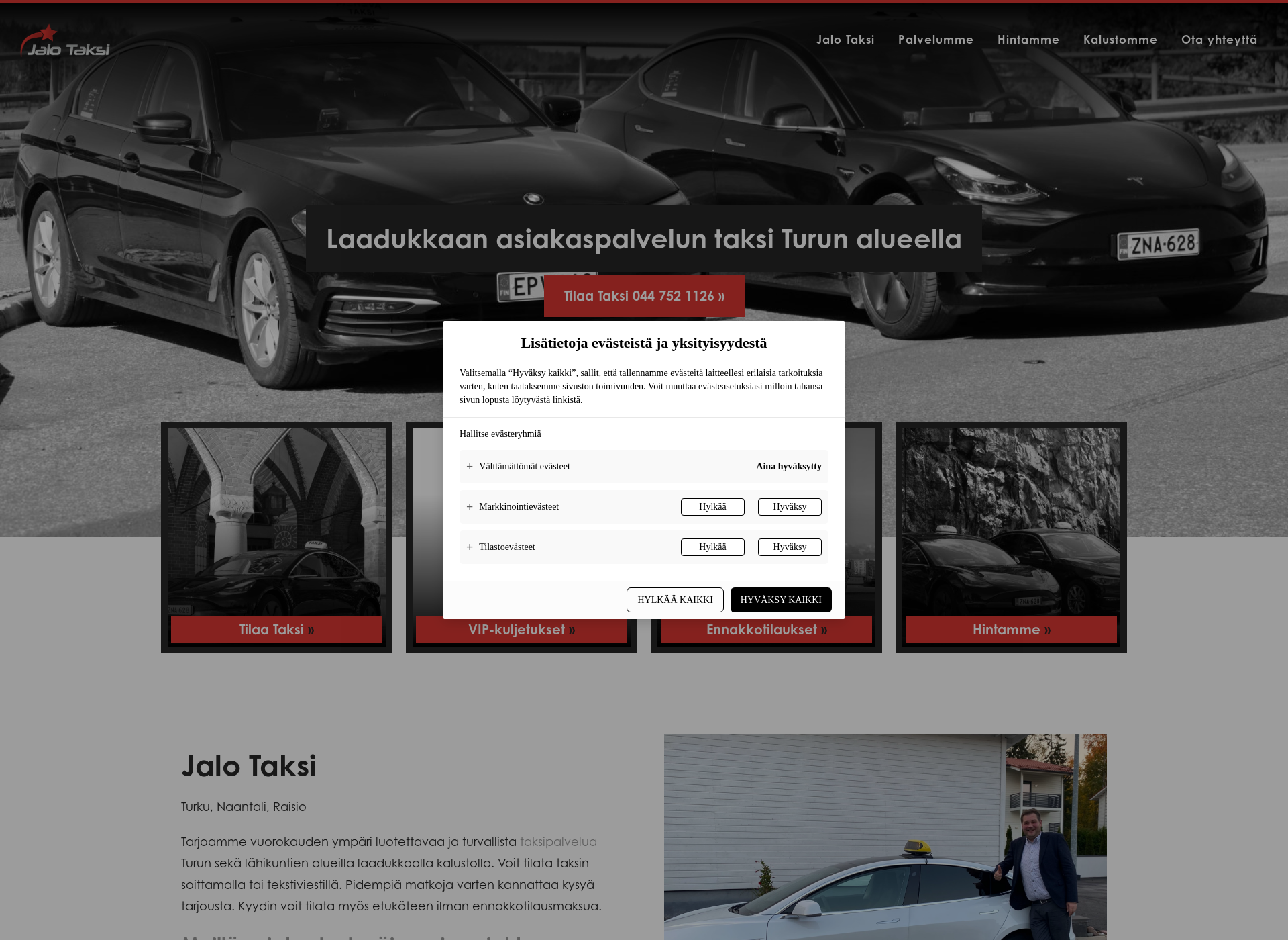 Screenshot for jalotaksi.fi