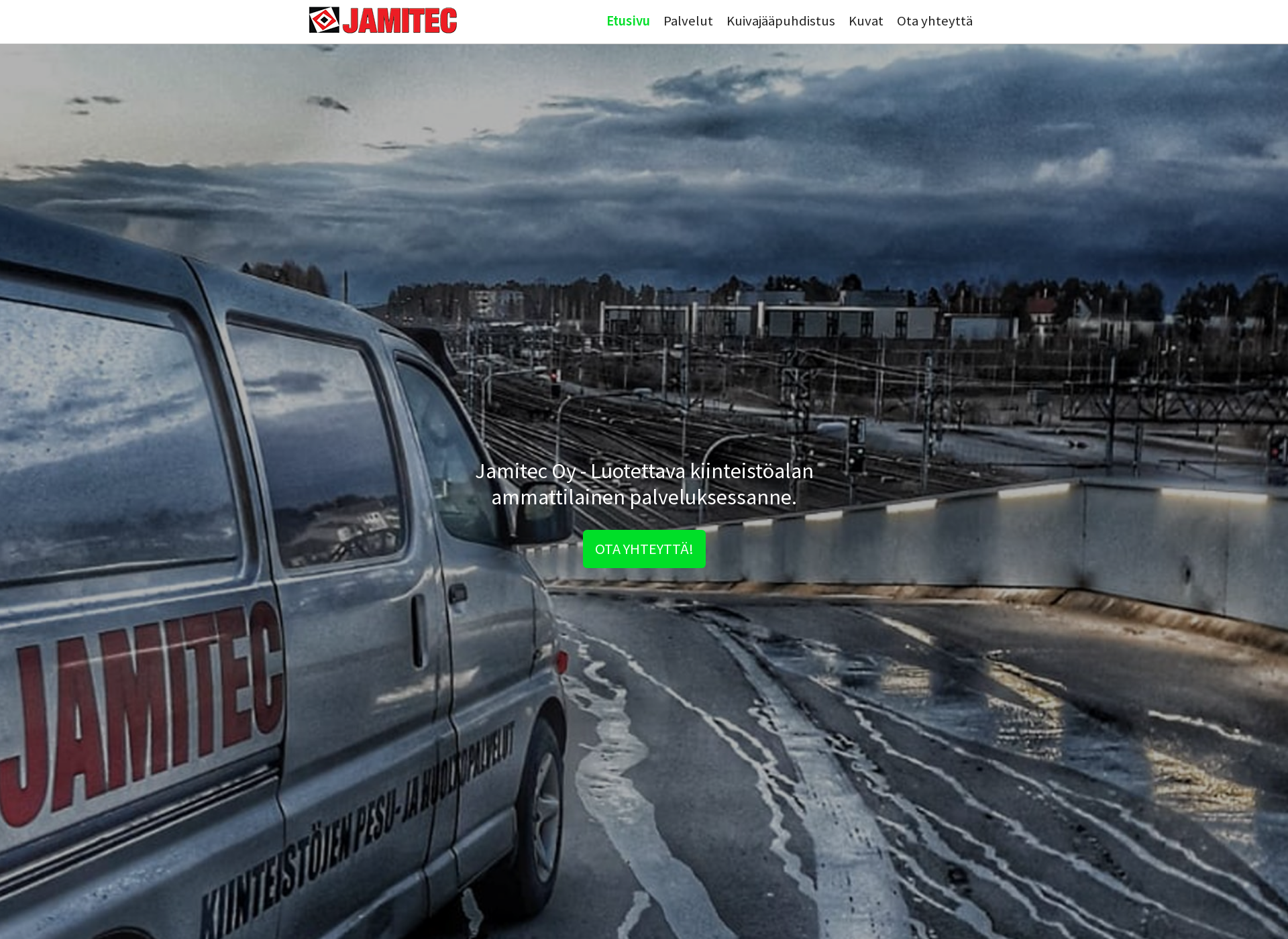Skärmdump för jamitec.fi