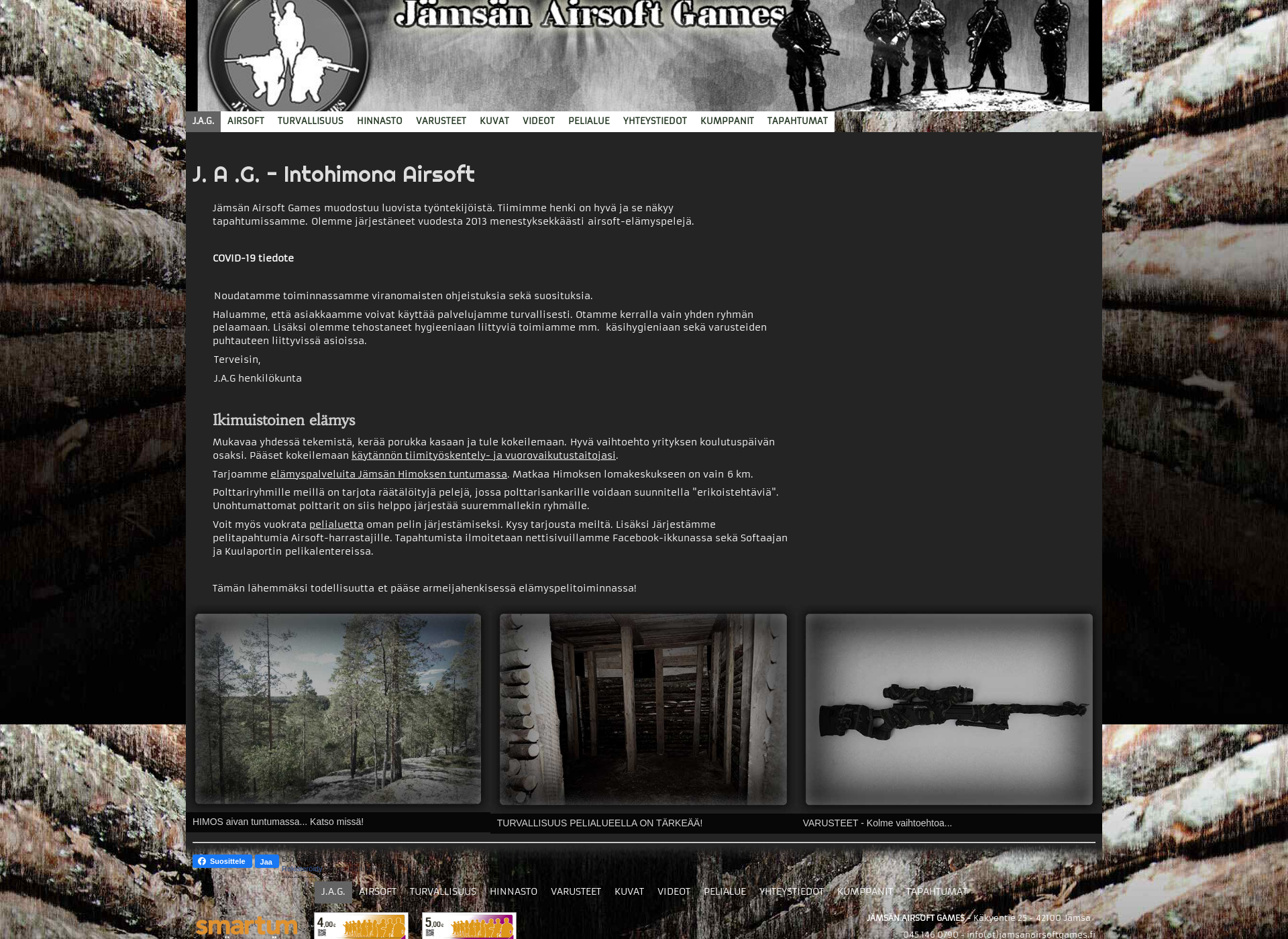 Screenshot for jamsanairsoftgames.fi