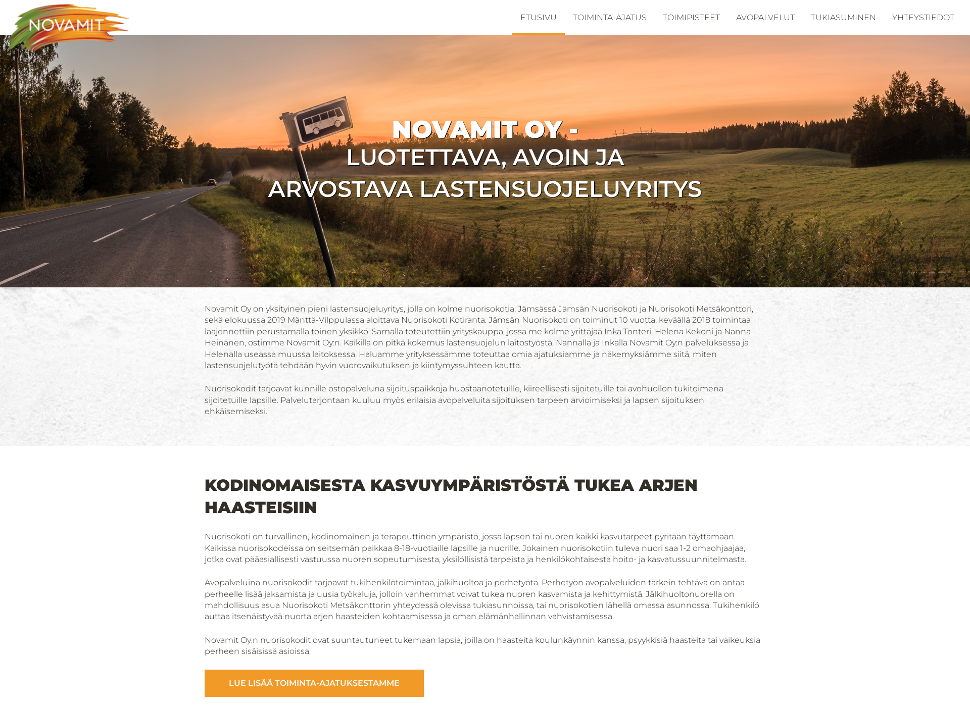 Screenshot for jamsannuorisokoti.fi