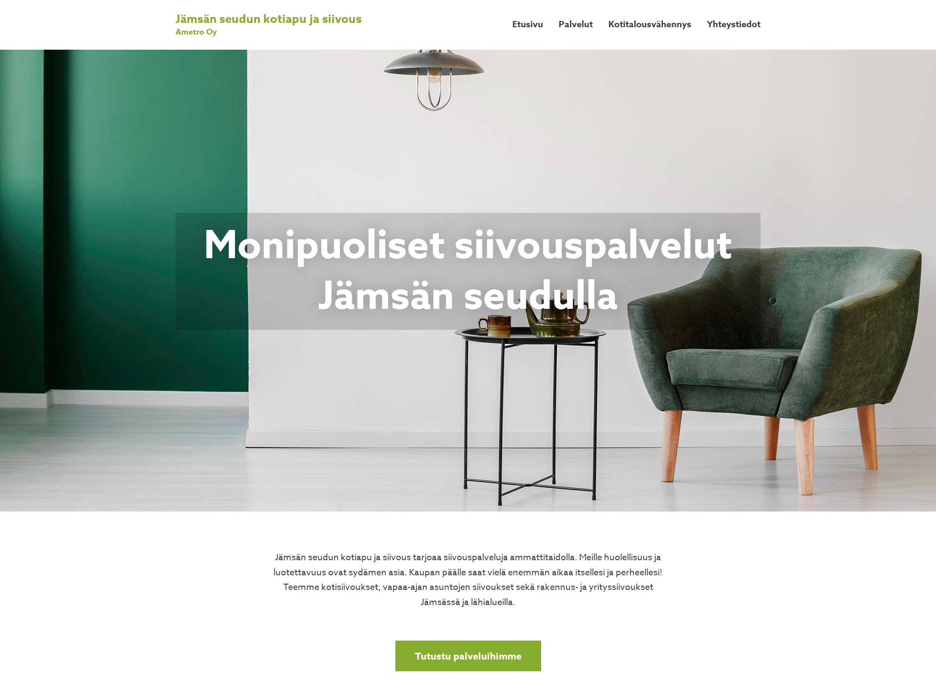 Skärmdump för jamsansiivous.fi