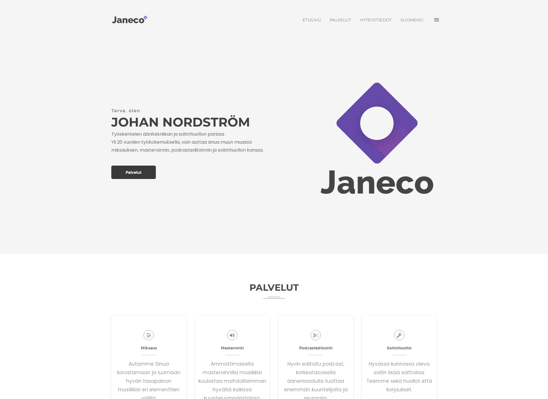 Screenshot for janeco.fi