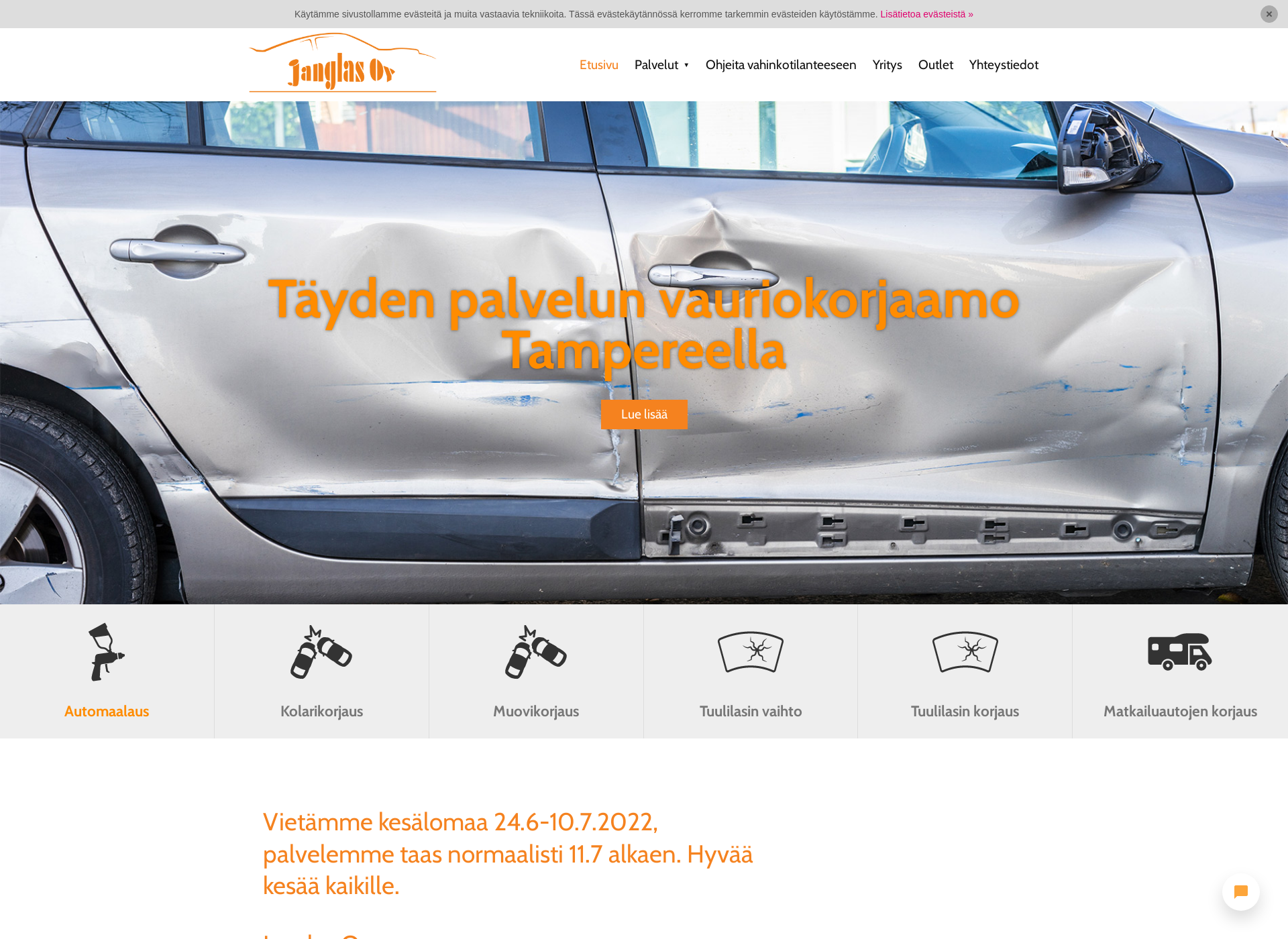 Screenshot for janglas.fi