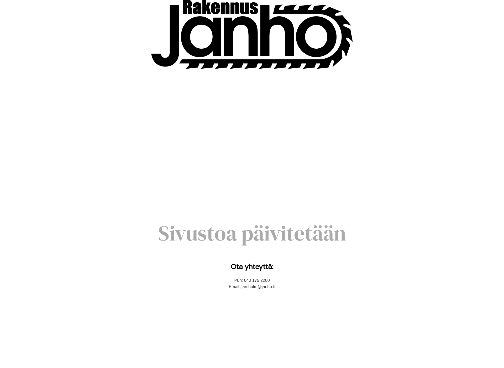 Skärmdump för janho.fi