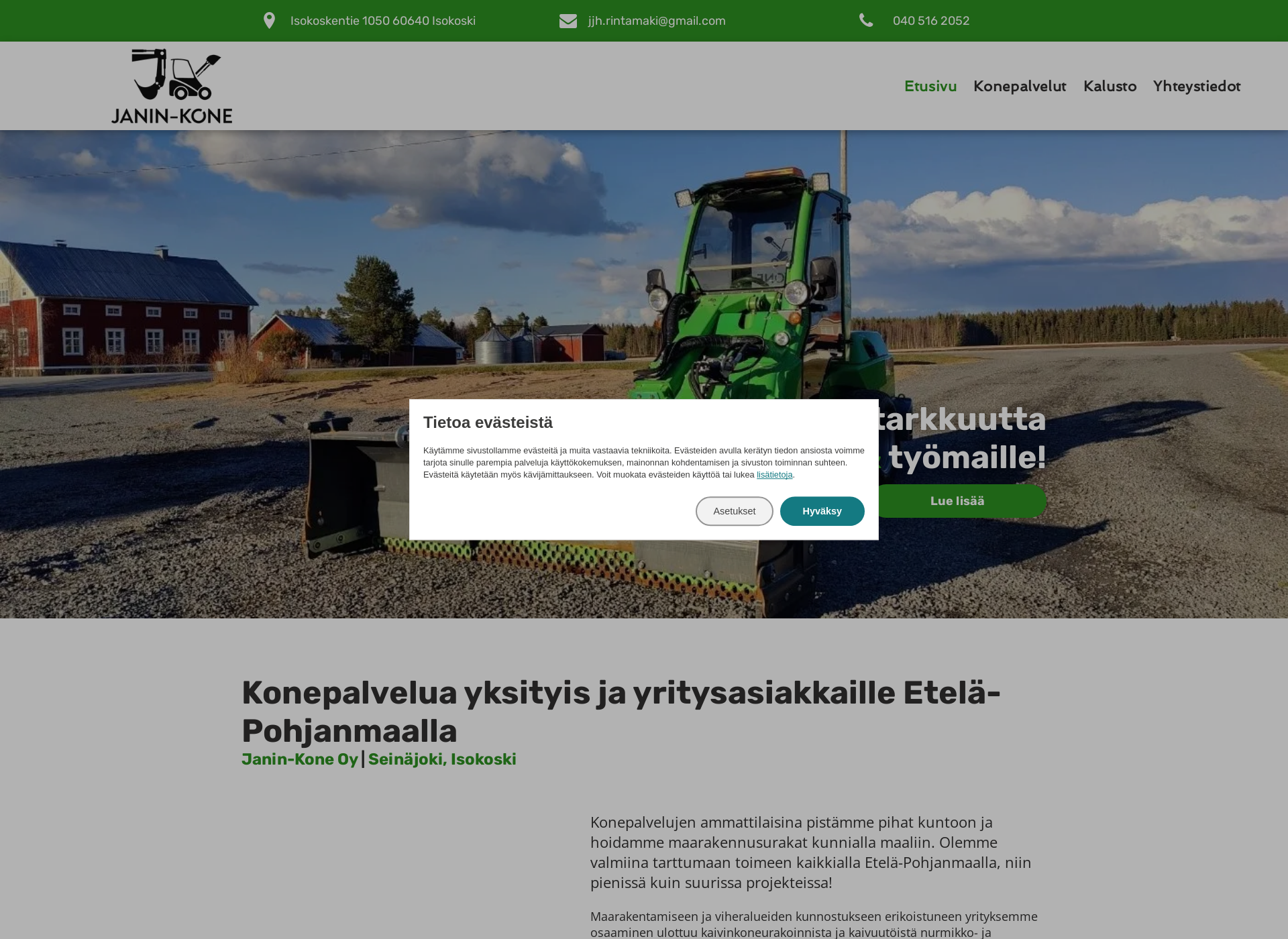 Näyttökuva janin-kone.fi