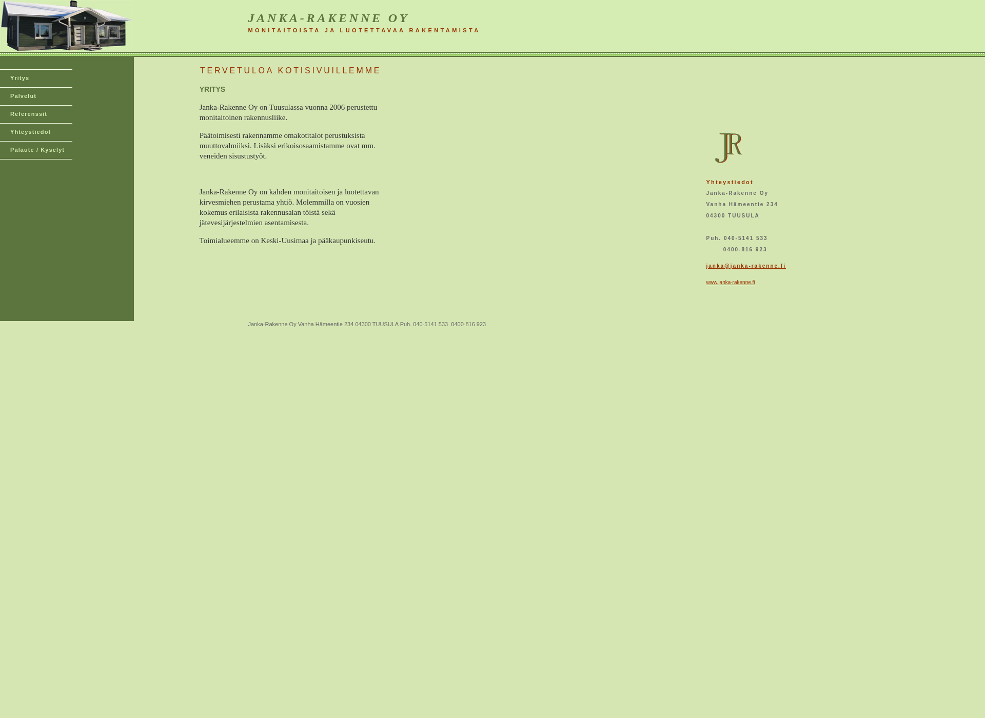 Screenshot for janka-rakenne.fi