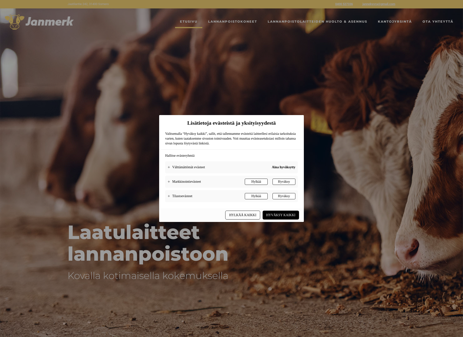 Screenshot for janmerk.fi