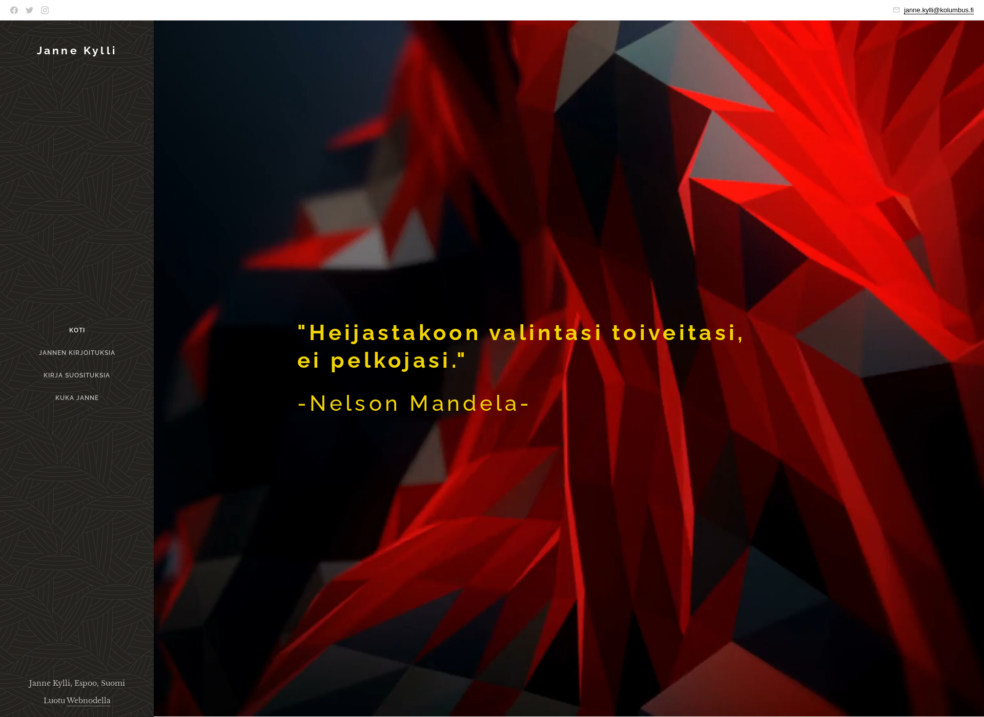 Skärmdump för jannekylli.fi