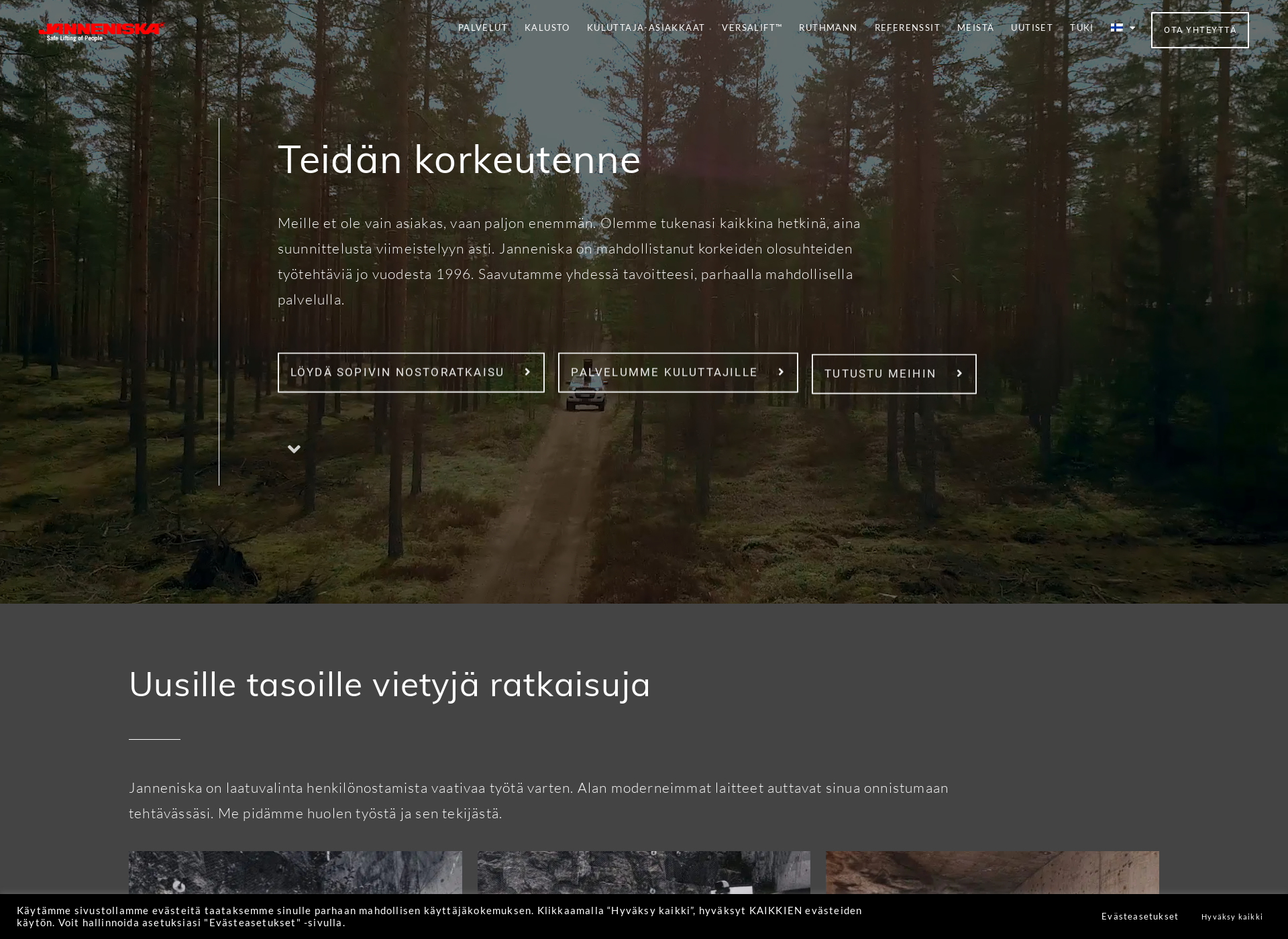 Skärmdump för janneniska.fi