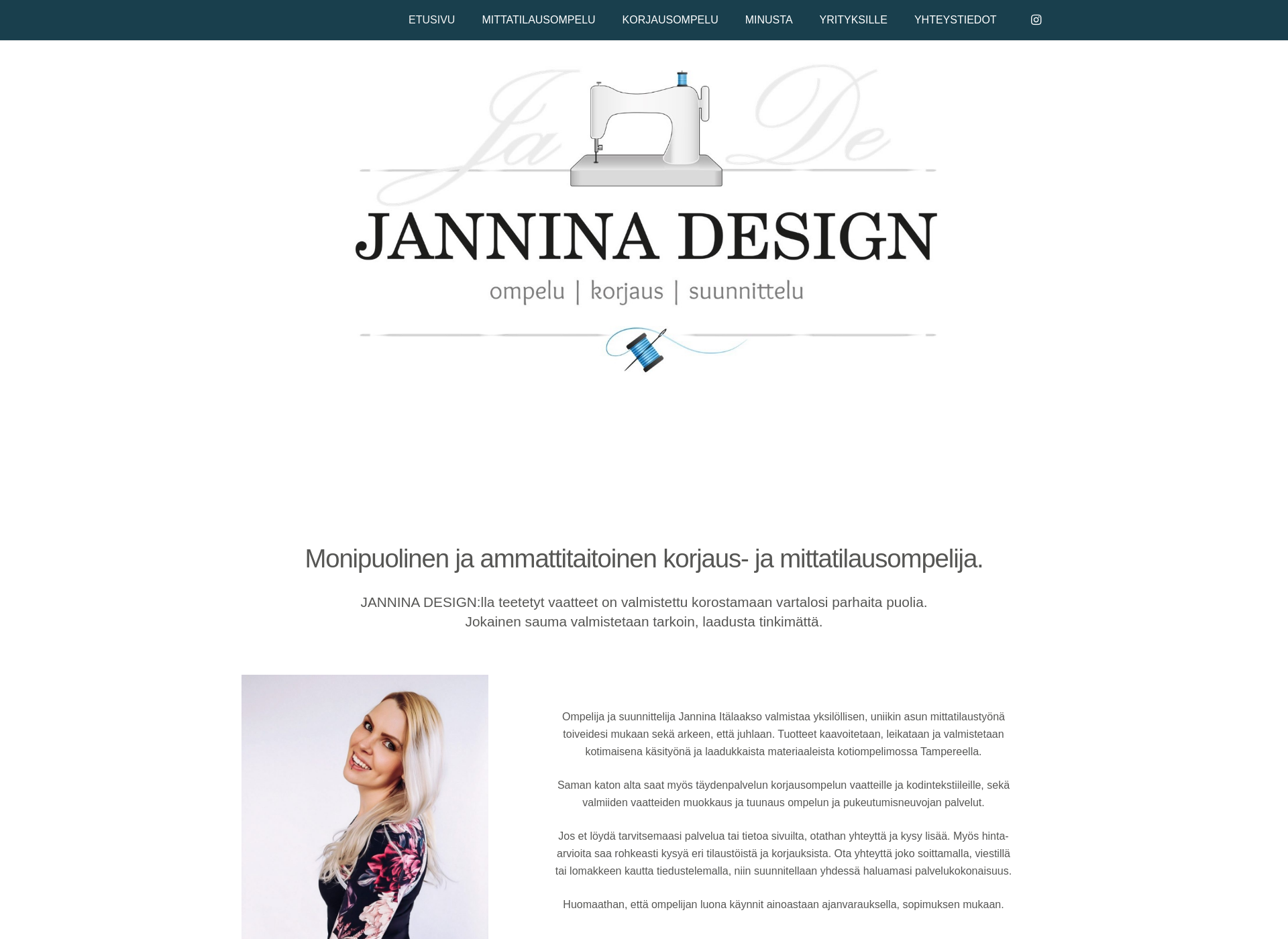 Skärmdump för janninadesign.fi
