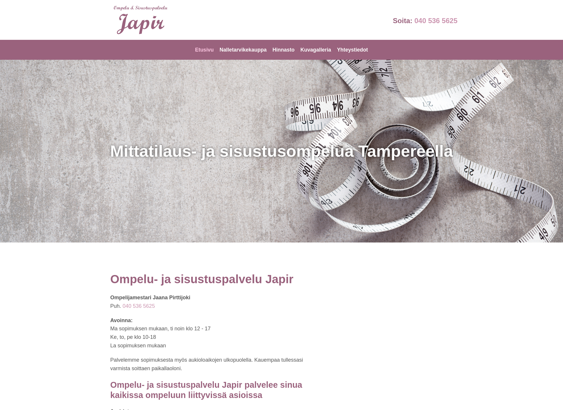 Screenshot for japir.fi