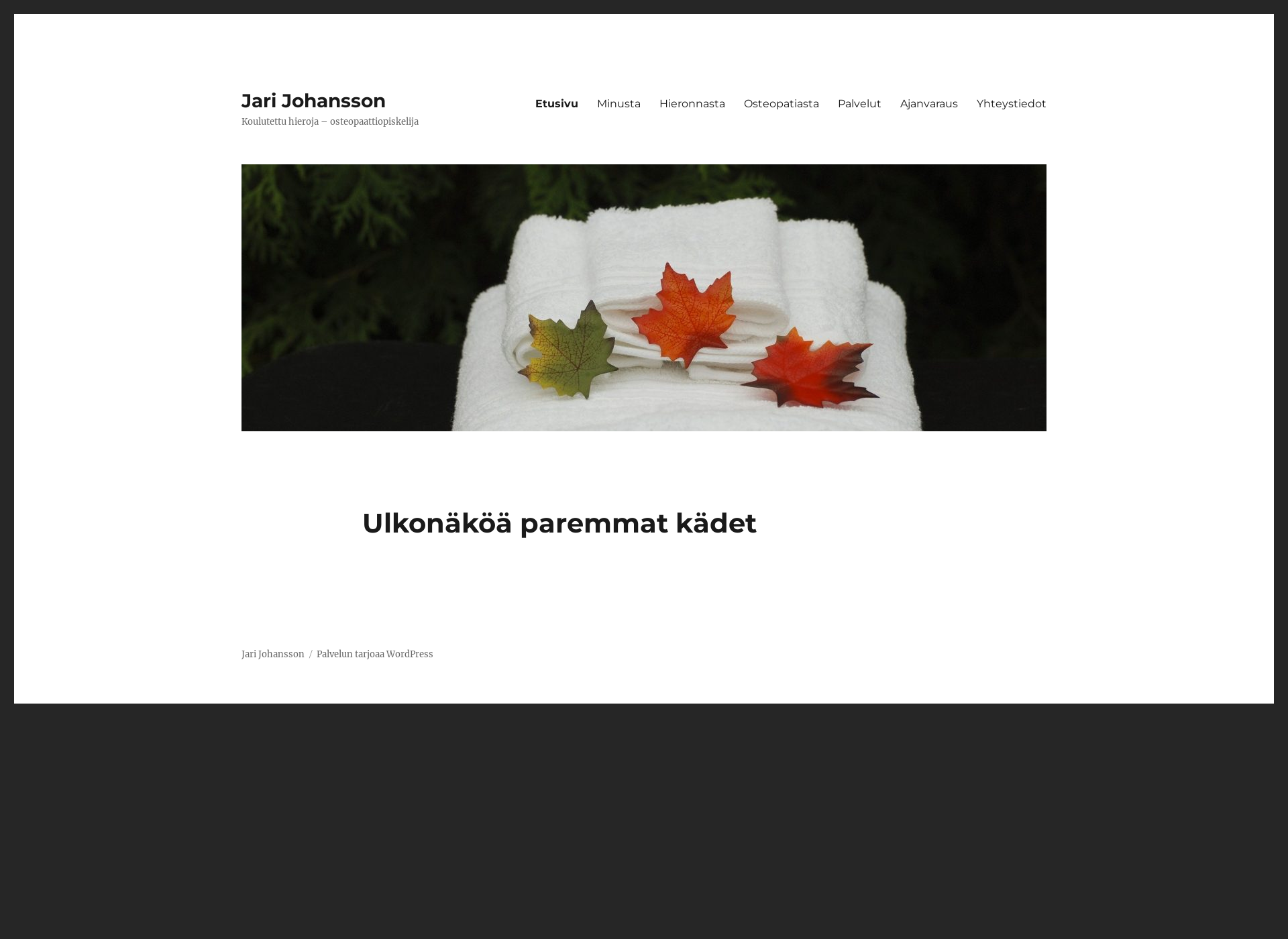 Näyttökuva jarijohansson.fi