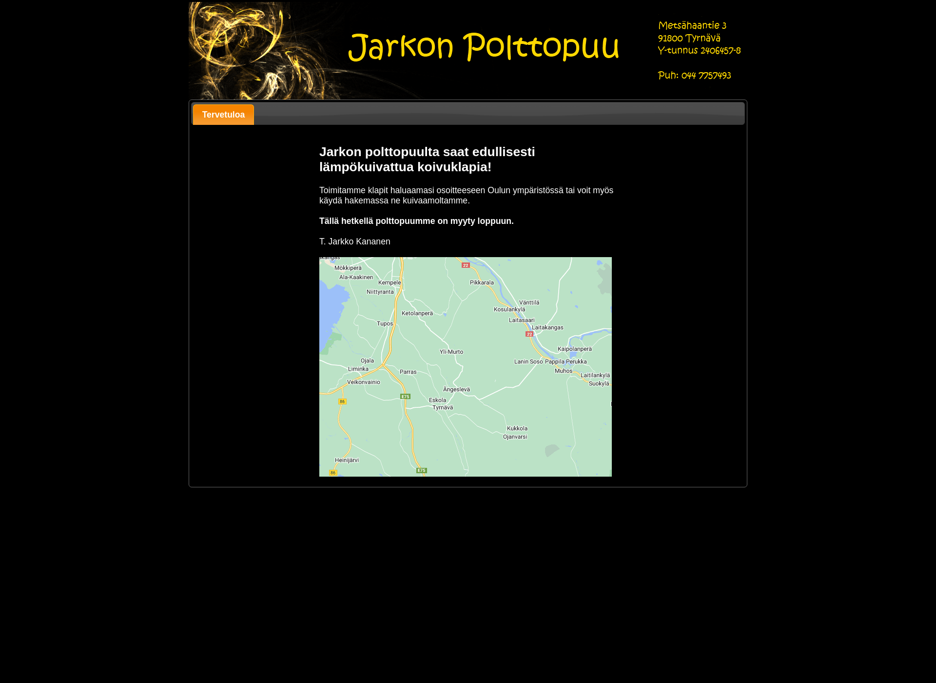 Screenshot for jarkonpolttopuu.fi