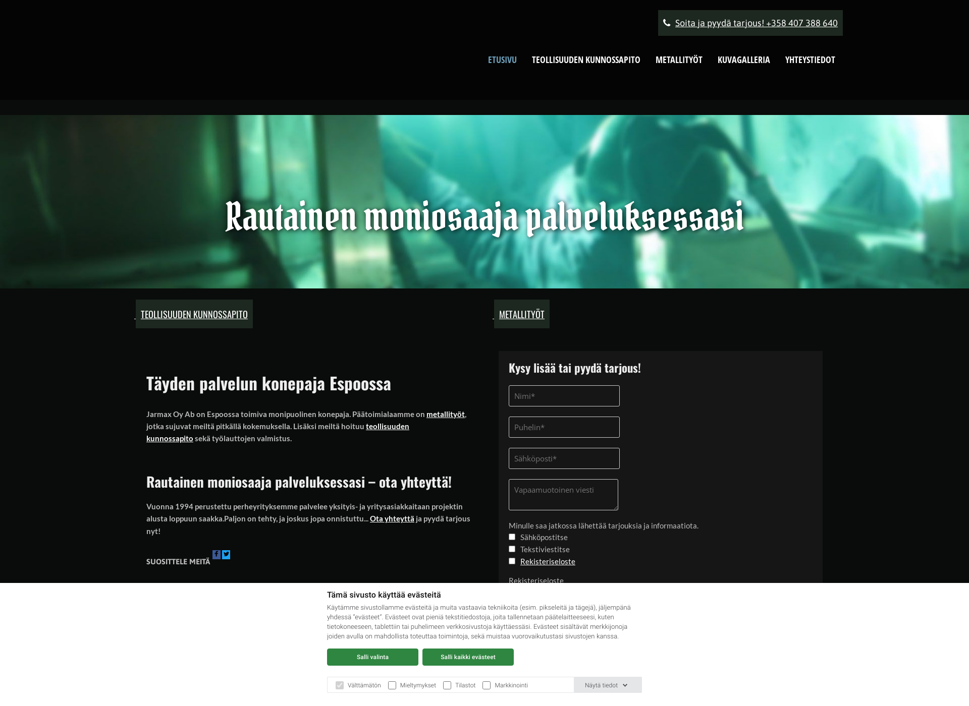 Screenshot for jarmax.fi