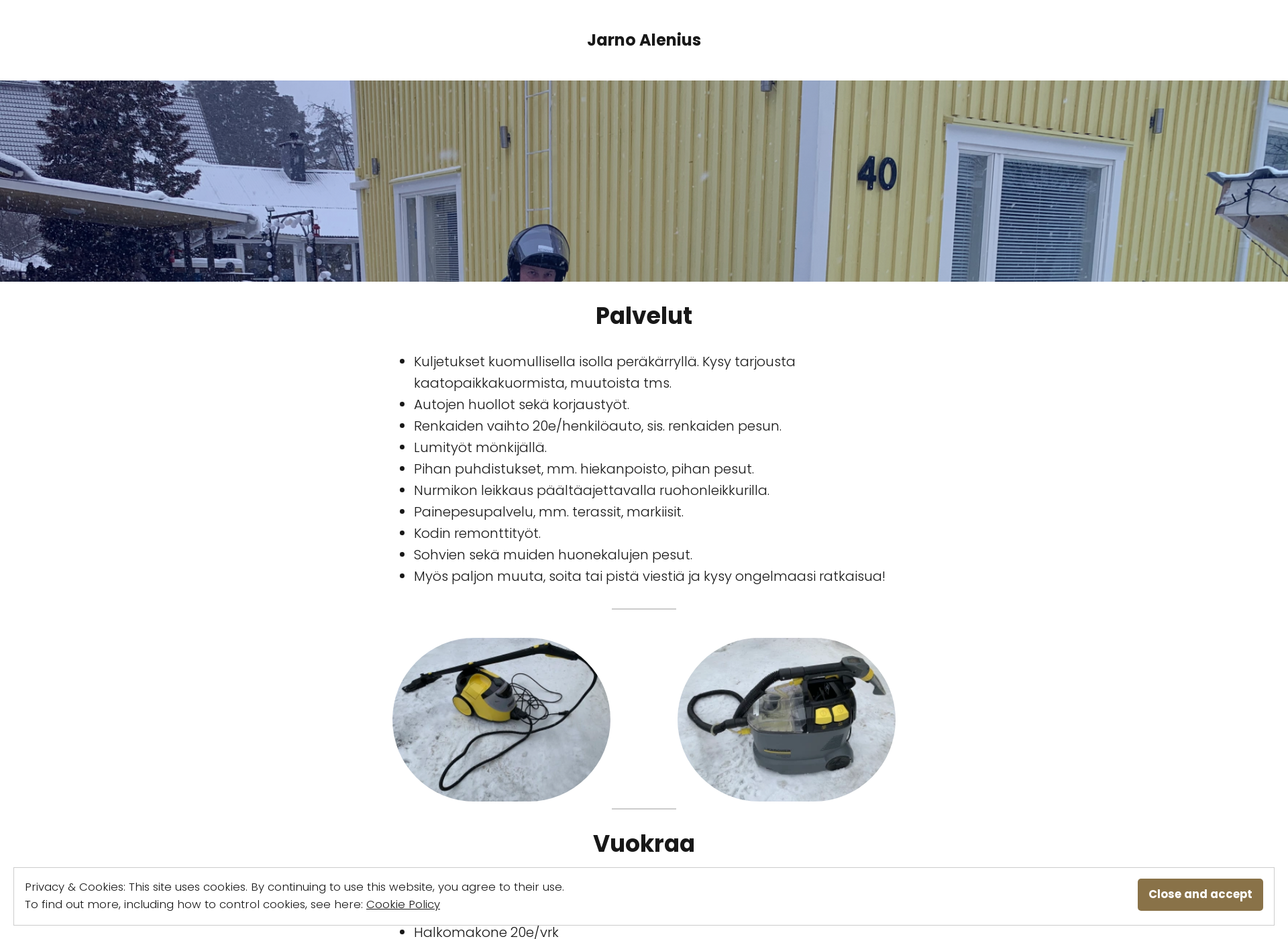 Screenshot for jarnoalenius.fi