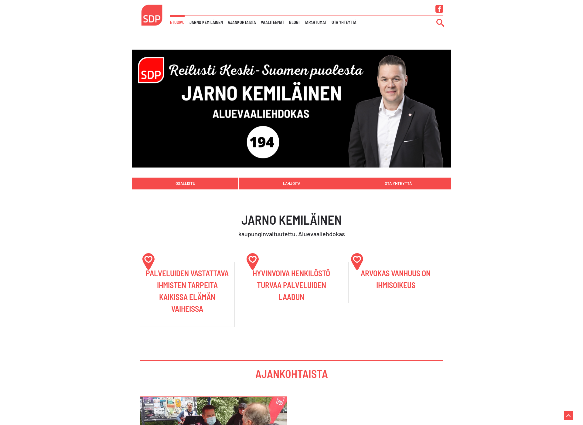 Screenshot for jarnokemilainen.fi