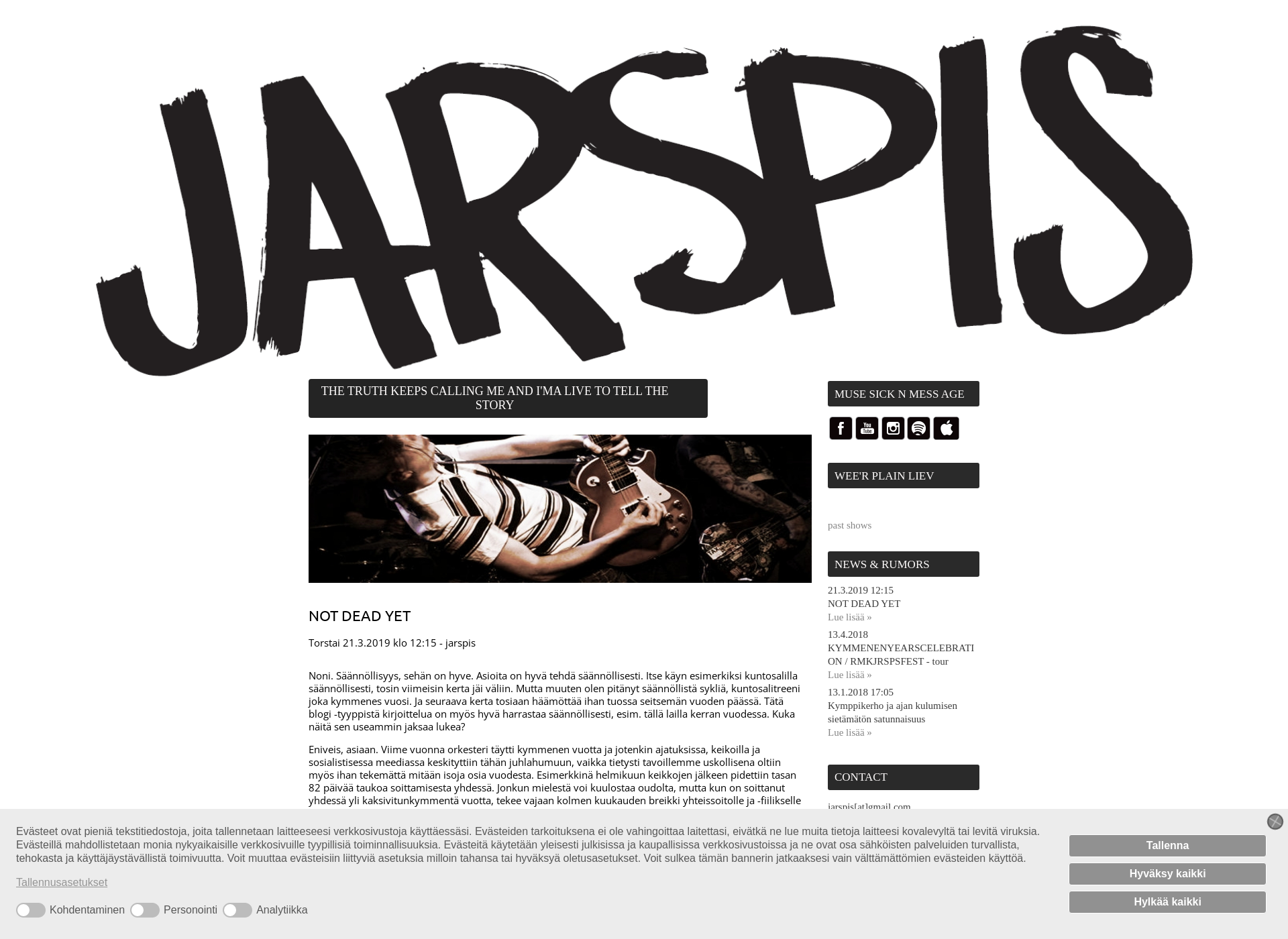 Skärmdump för jarspis.fi