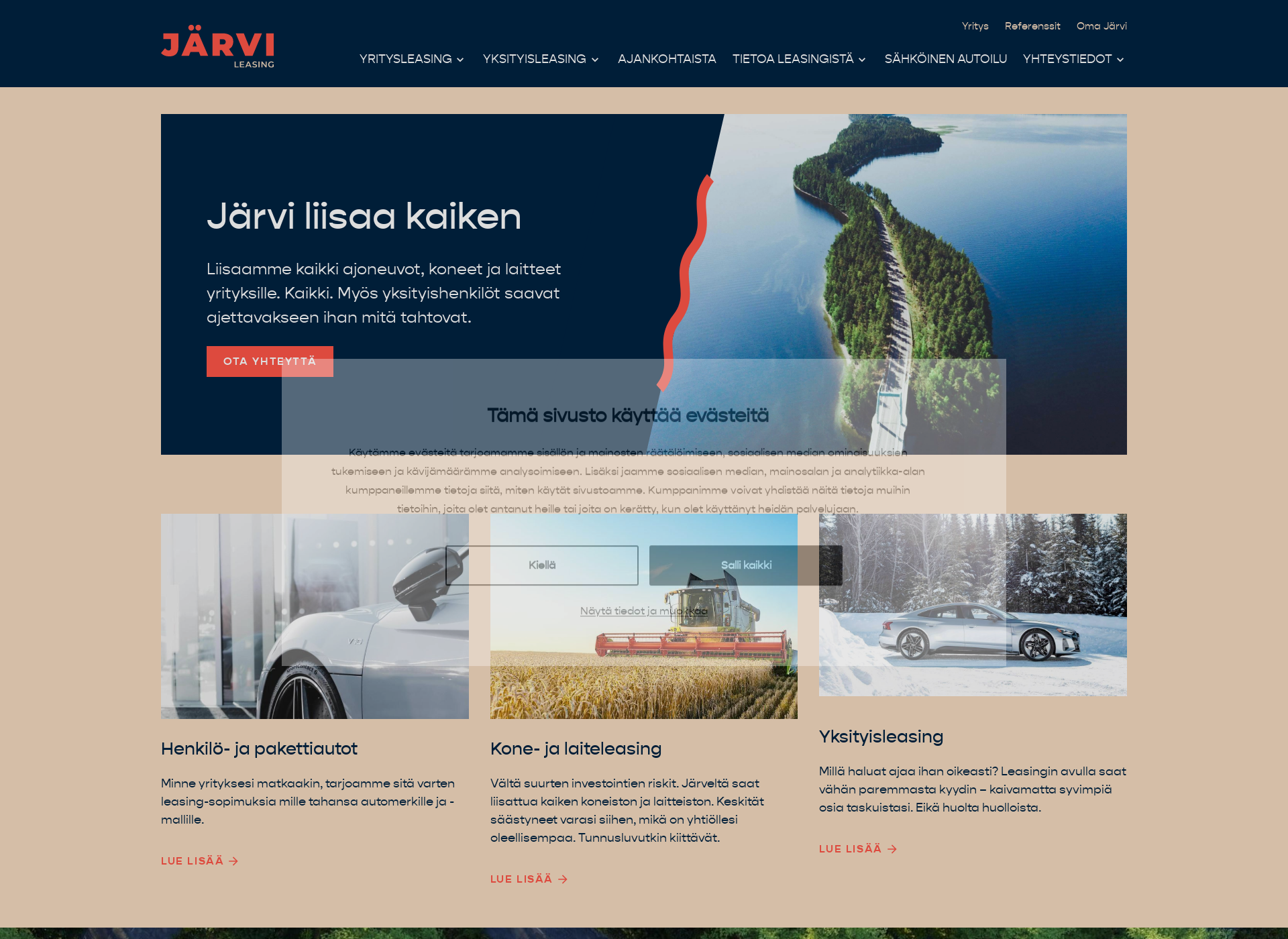 Screenshot for jarvileasing.fi
