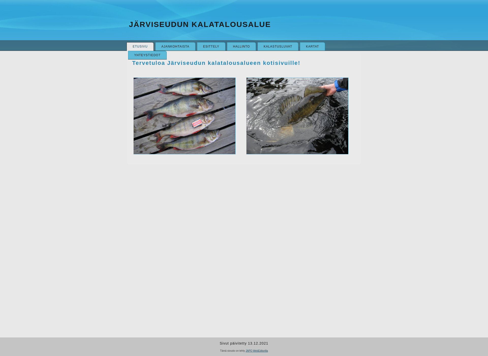 Screenshot for jarviseudunkalastusalue.fi