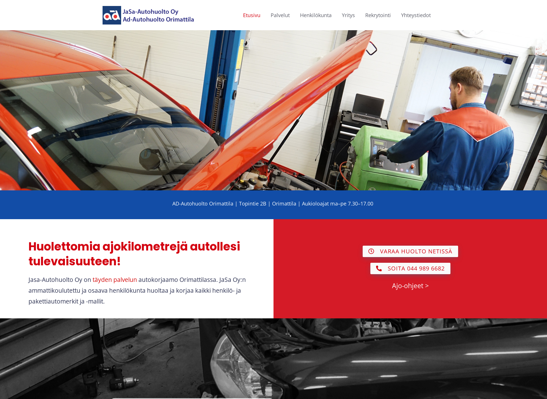 Näyttökuva jasa-autohuolto.fi