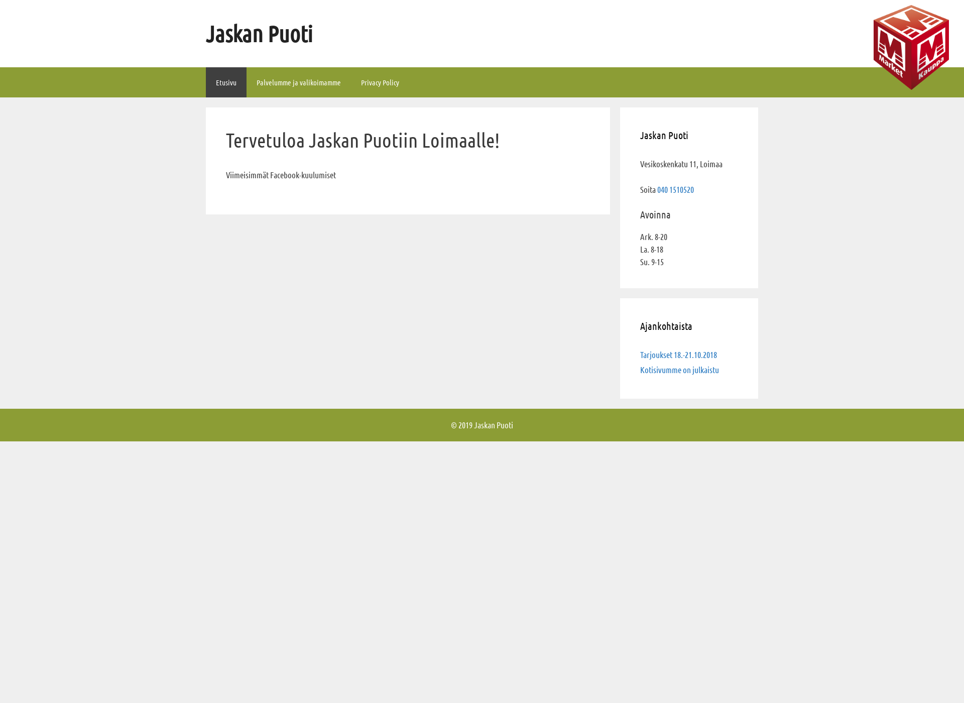 Screenshot for jaskanpuoti.fi