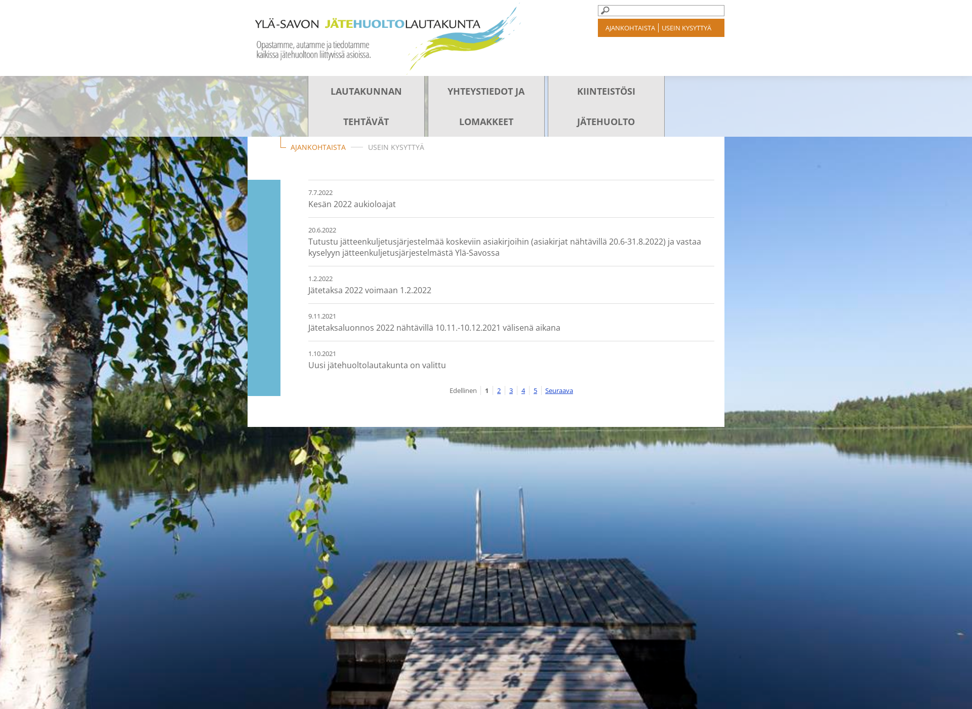 Screenshot for jatehuoltolautakunta.fi