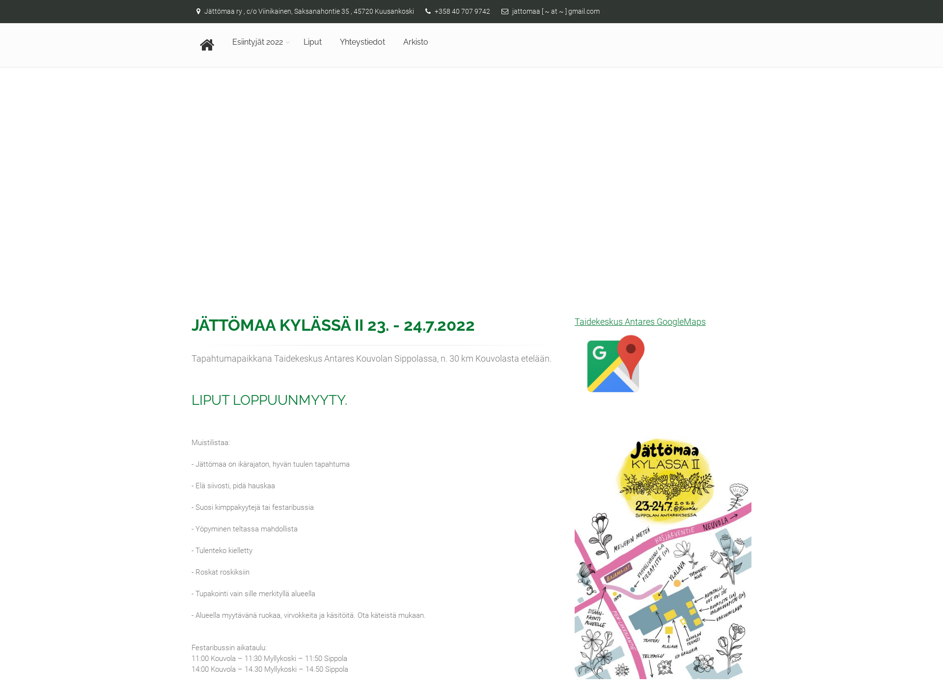 Screenshot for jattomaa.fi