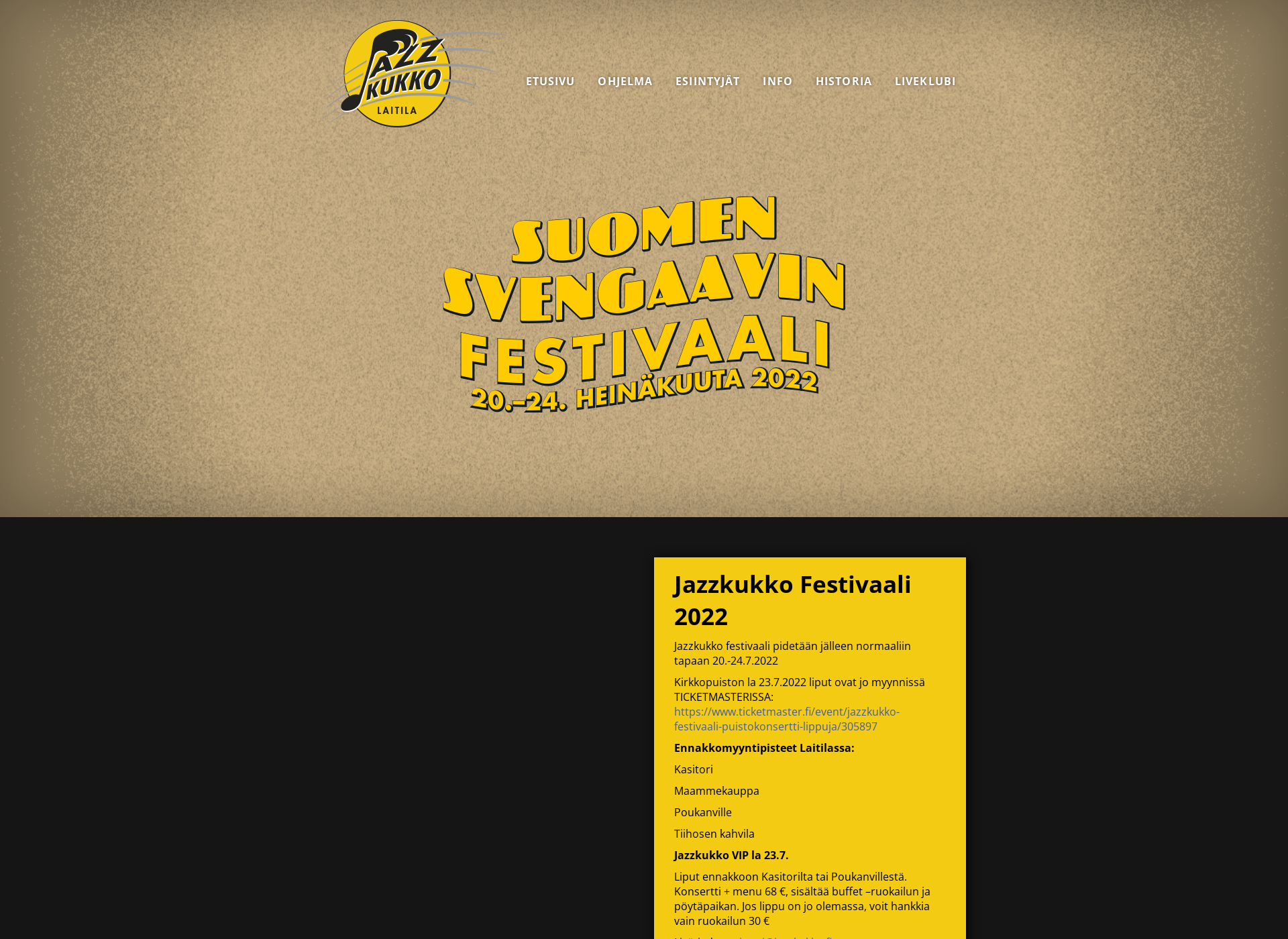 Screenshot for jazzkukko.fi
