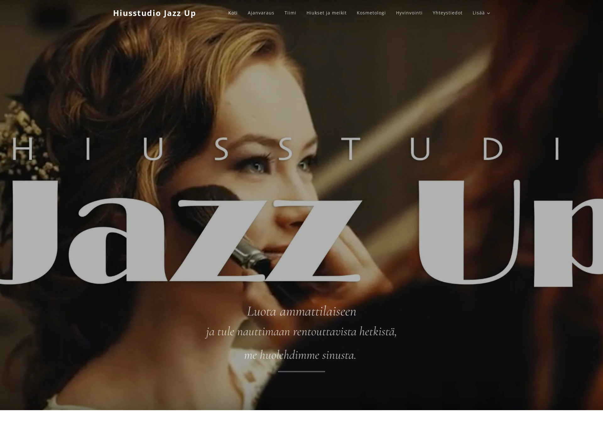 Skärmdump för jazzup.fi