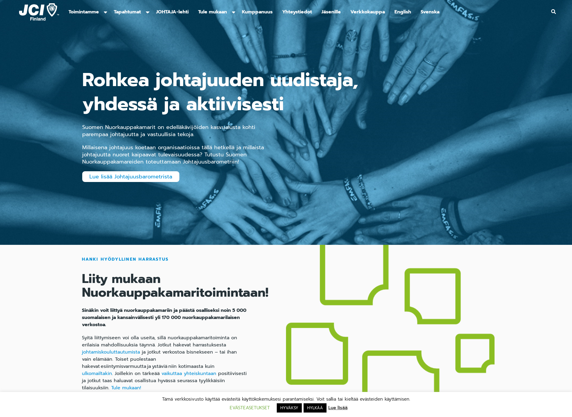 Skärmdump för jci.fi