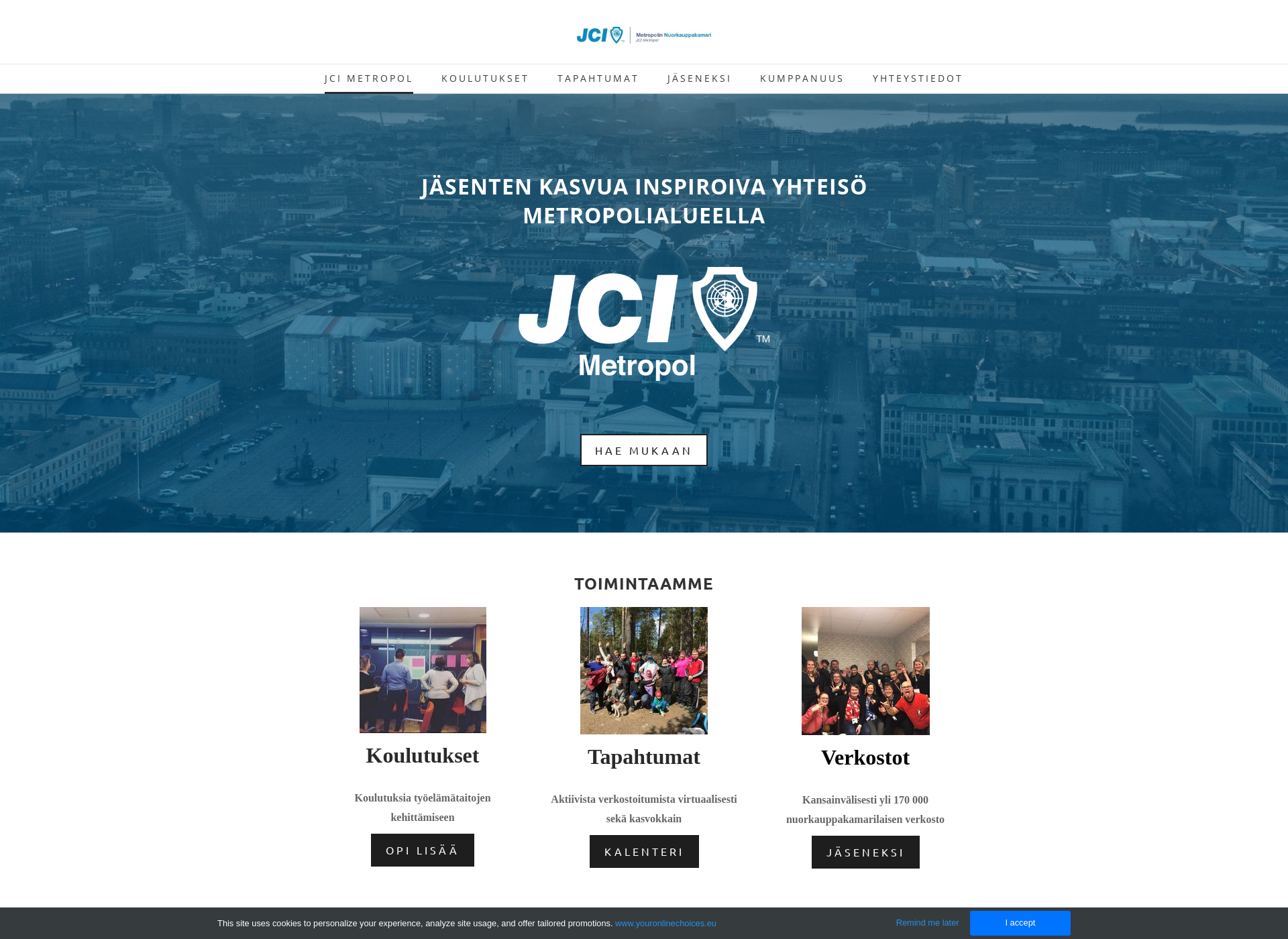 Screenshot for jcimetropol.fi