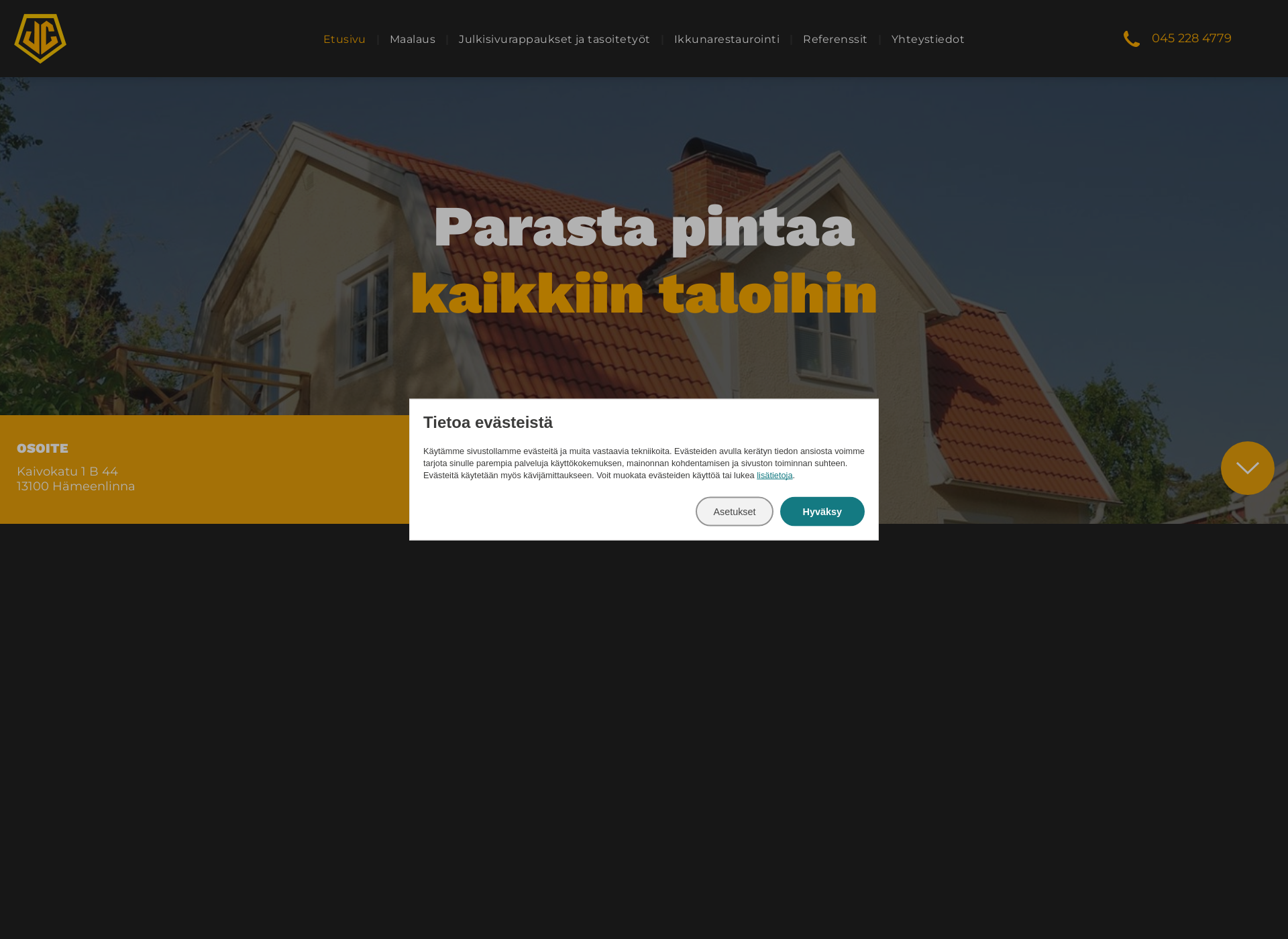 Screenshot for jcmaalaus.fi