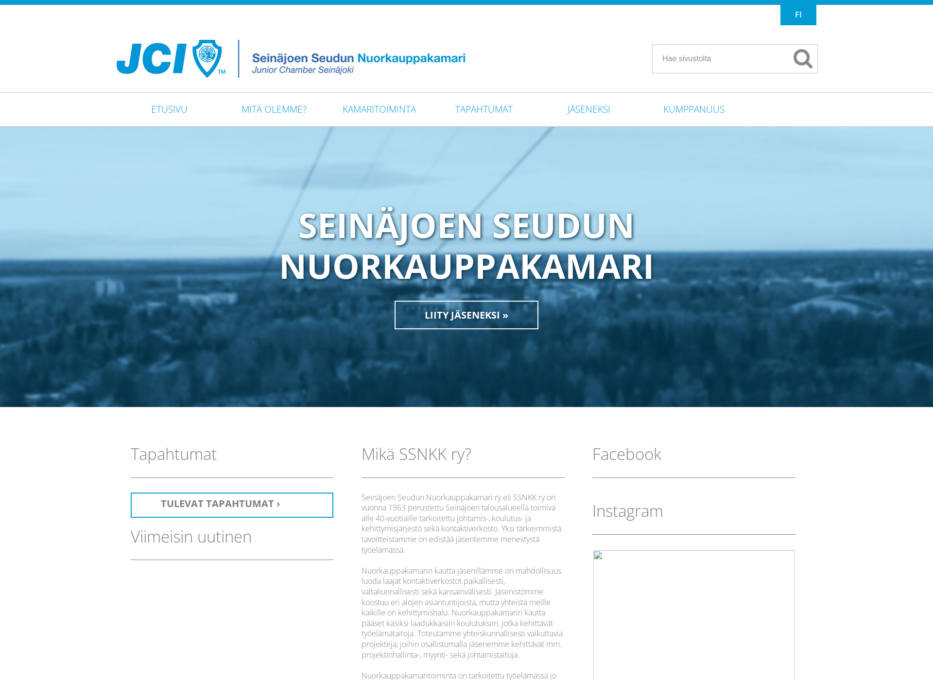 Skärmdump för jcseinajoki.fi