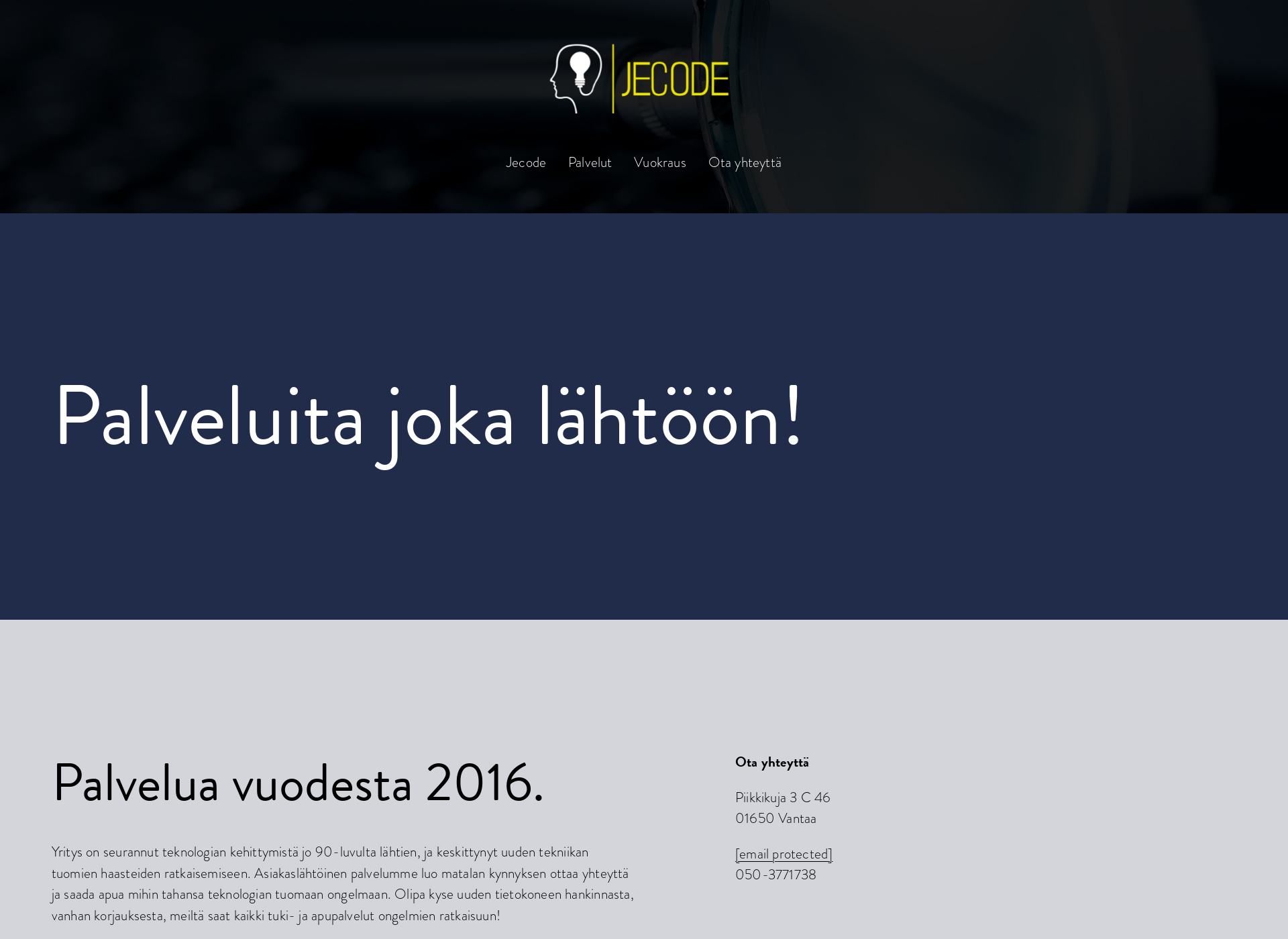 Screenshot for jecode.fi