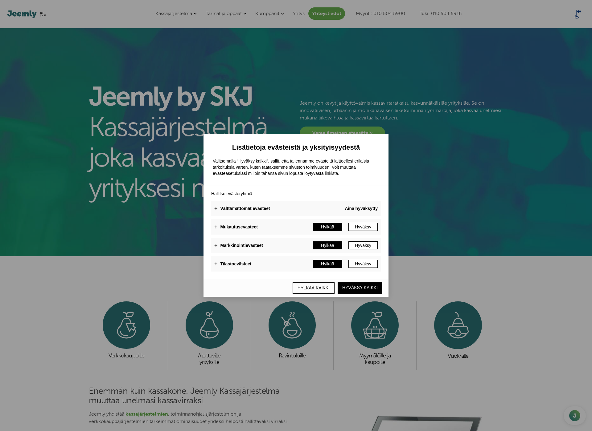 Screenshot for jeemly.fi